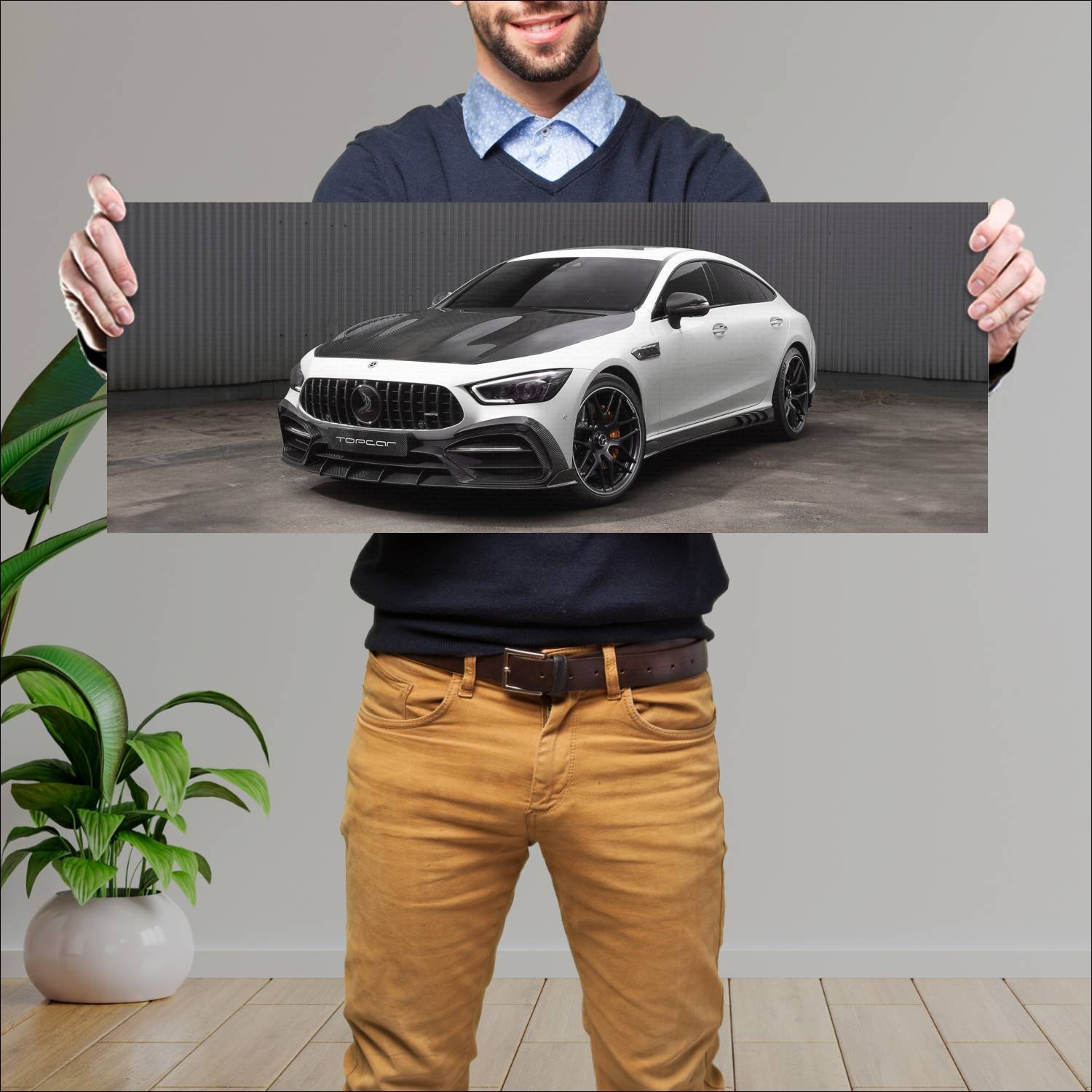 Cuadro grande 30x80cm 2020 mercedes amg gt 63 s in 353 Mercedes Benz