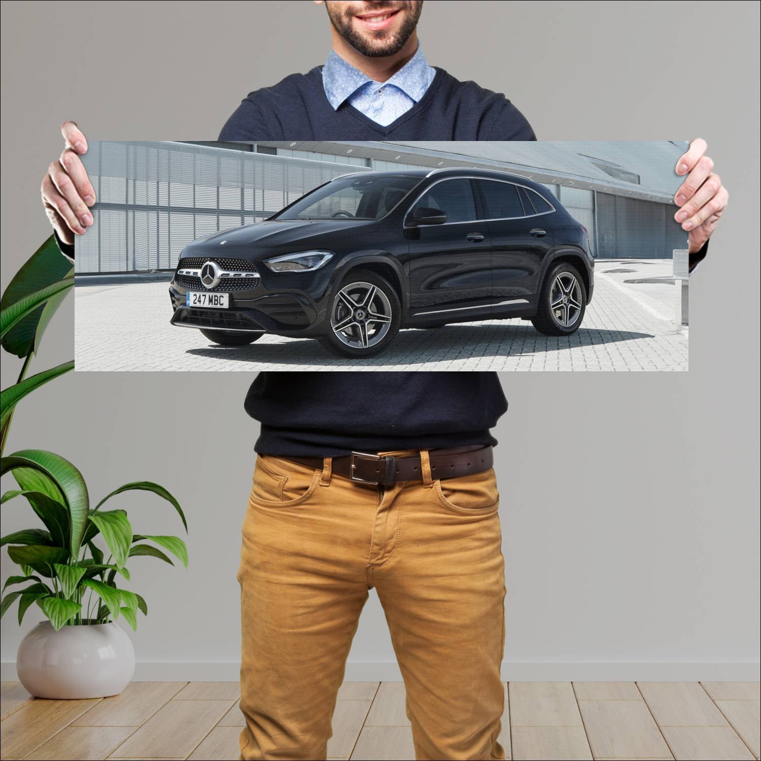 Cuadro grande 30x80cm 2020 mercedes benz gla class 405 Mercedes Benz