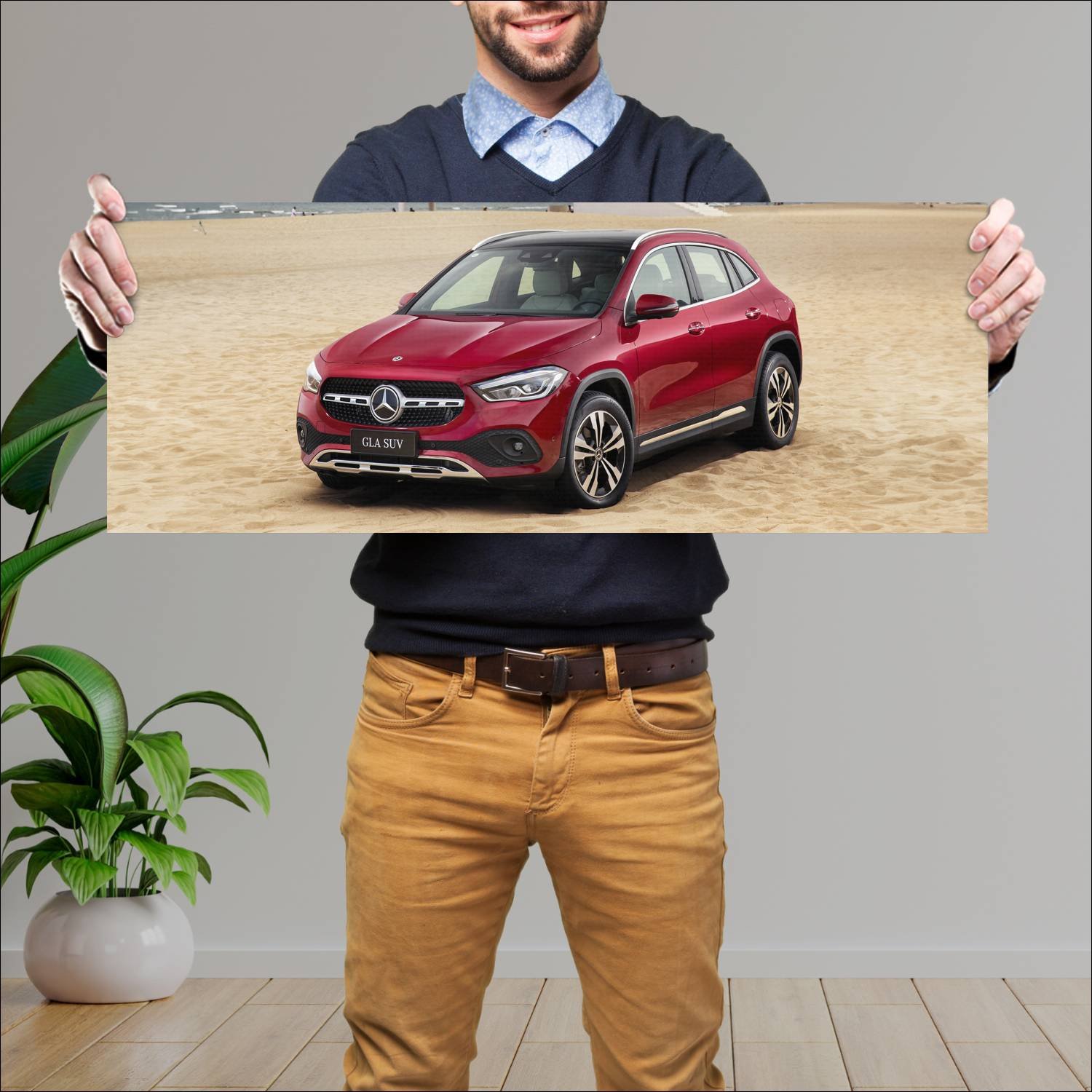 Cuadro grande 30x80cm 2020 mercedes benz gla class 406 Mercedes Benz