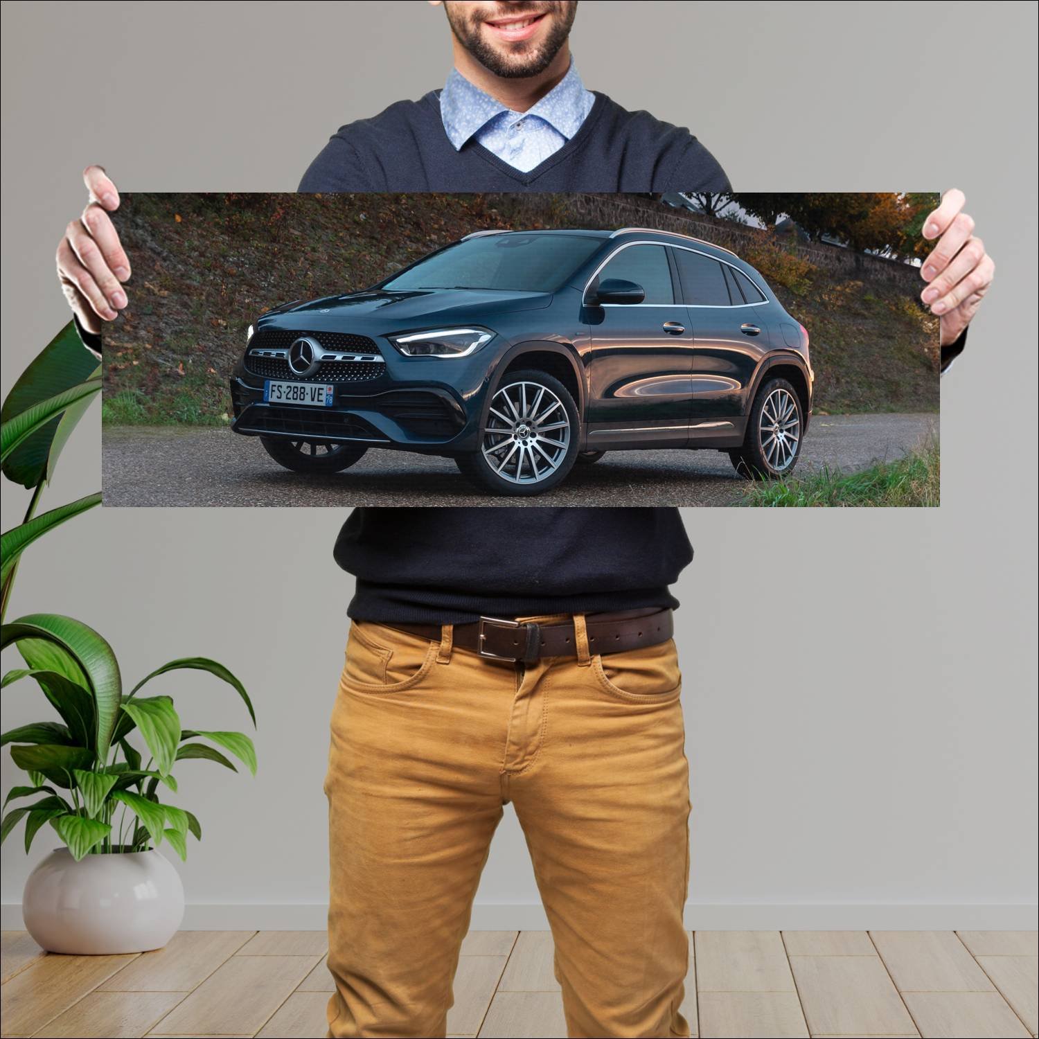 Cuadro grande 30x80cm 2020 mercedes benz gla class 409 Mercedes Benz