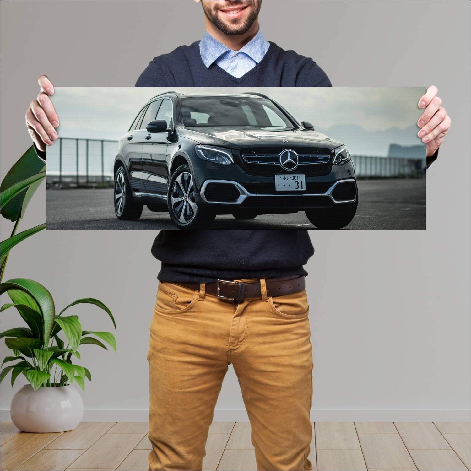 Cuadro grande 30x80cm 2020 mercedes benz glc f cel 422 Mercedes Benz