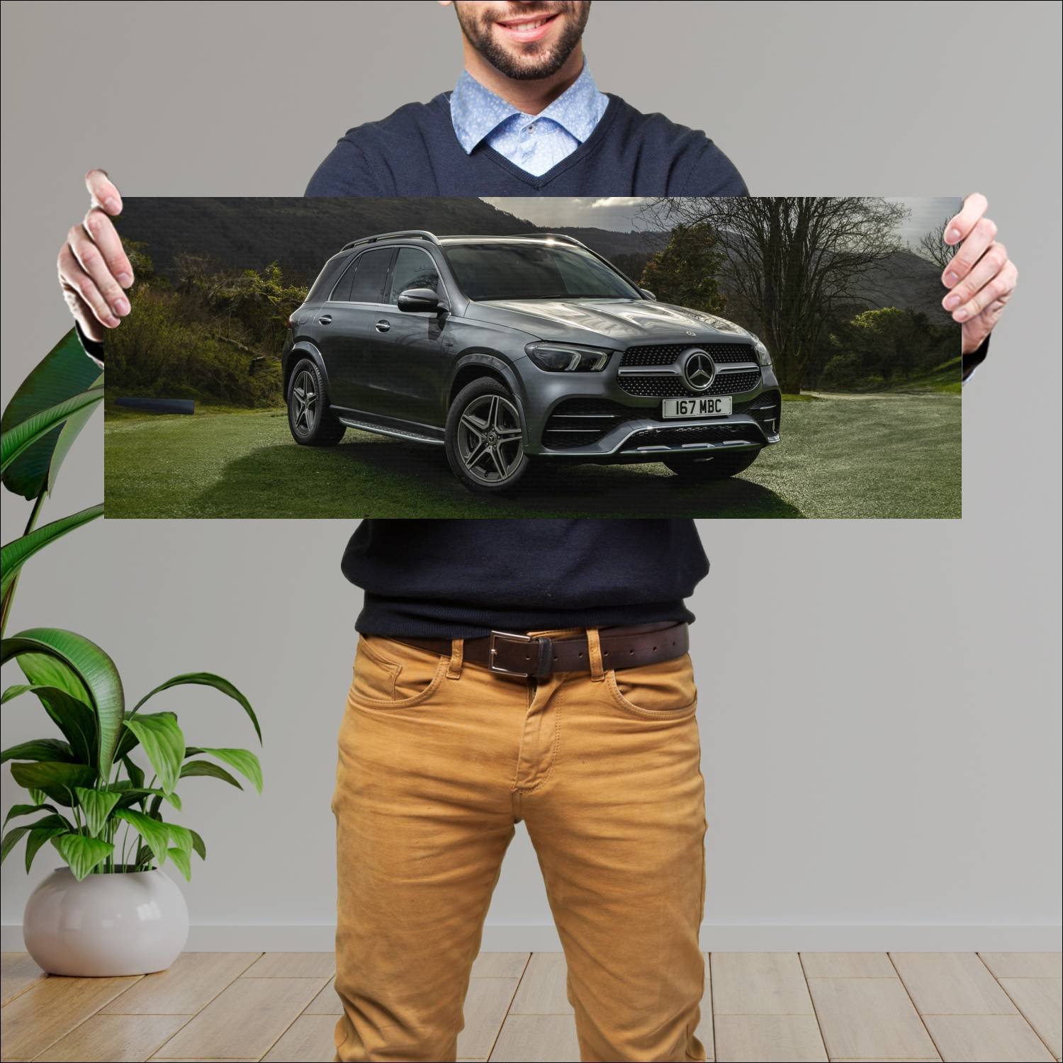 Cuadro grande 30x80cm 2020 mercedes benz gle class 426 Mercedes Benz