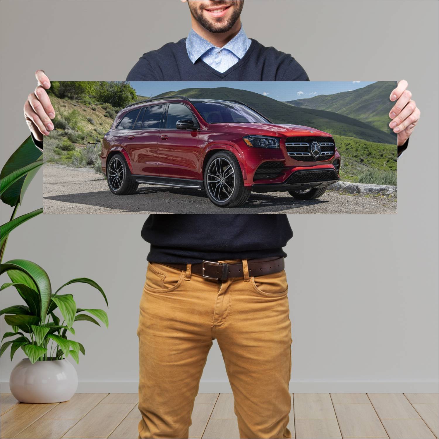 Cuadro grande 30x80cm 2020 mercedes benz gls class 432 Mercedes Benz