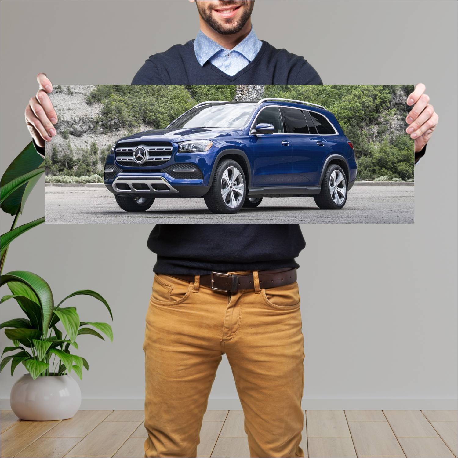 Cuadro grande 30x80cm 2020 mercedes benz gls class 434 Mercedes Benz