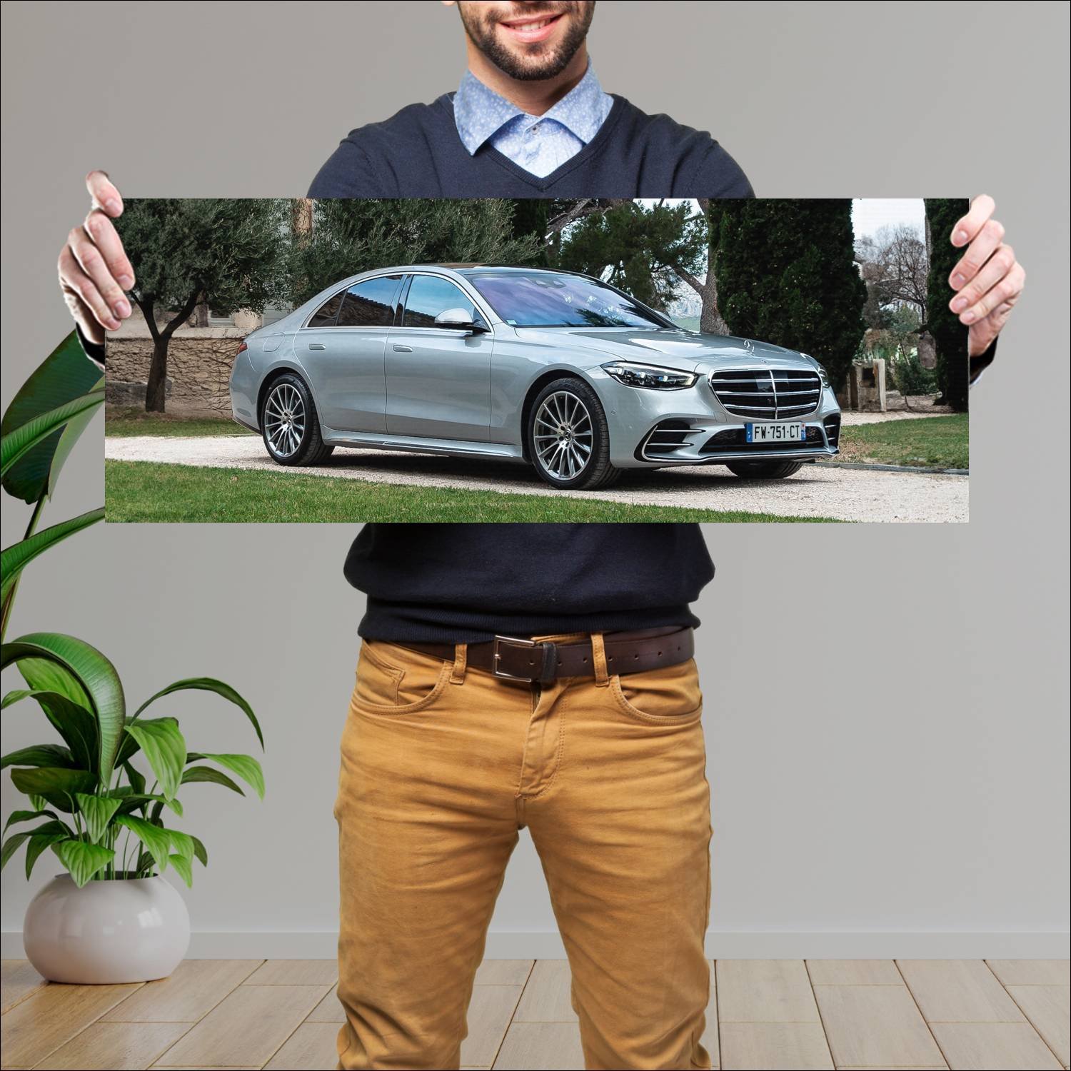 Cuadro grande 30x80cm 2020 mercedes benz s class a 435 Mercedes Benz