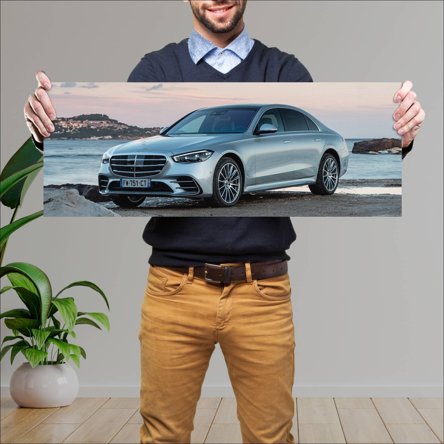 Cuadro grande 30x80cm 2020 mercedes benz s class a 436 Mercedes Benz