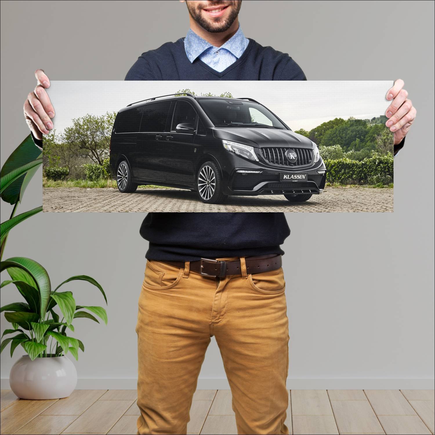 Cuadro grande 30x80cm 2020 mercedes benz v class b 438 Mercedes Benz