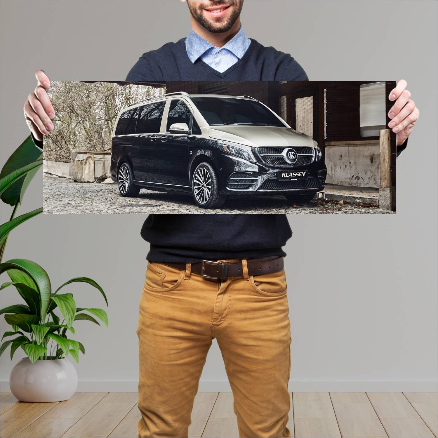 Cuadro grande 30x80cm 2020 mercedes benz v class g 439 Mercedes Benz