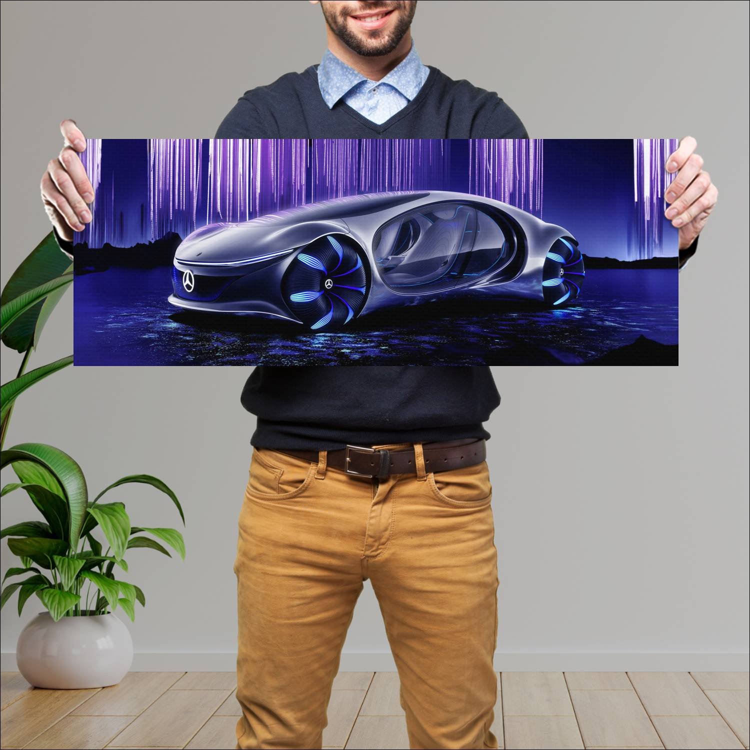 Cuadro grande 30x80cm 2020 mercedes benz vision av 442 Mercedes Benz