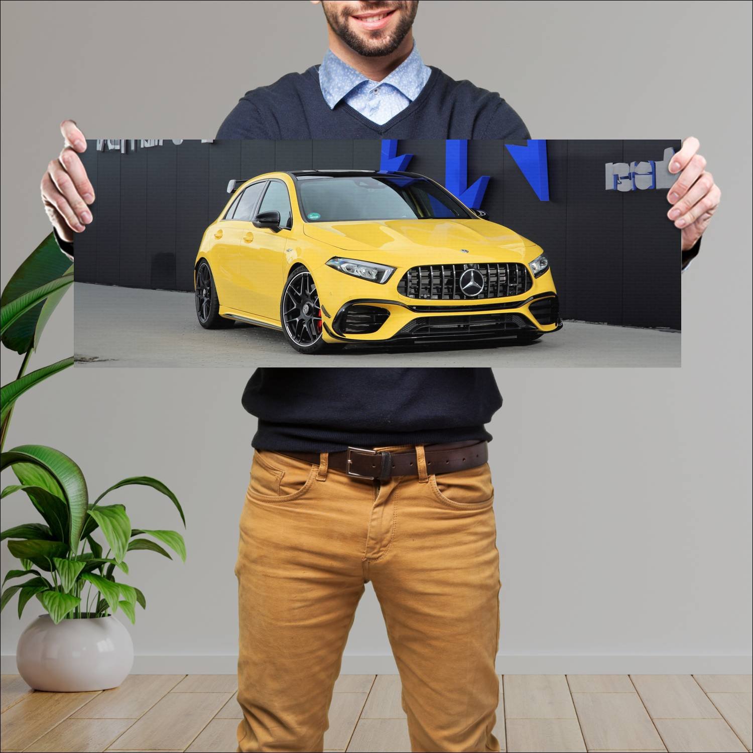 Cuadro grande 30x80cm 2020 posaidon a 45 rs 525 11 448 Mercedes Benz