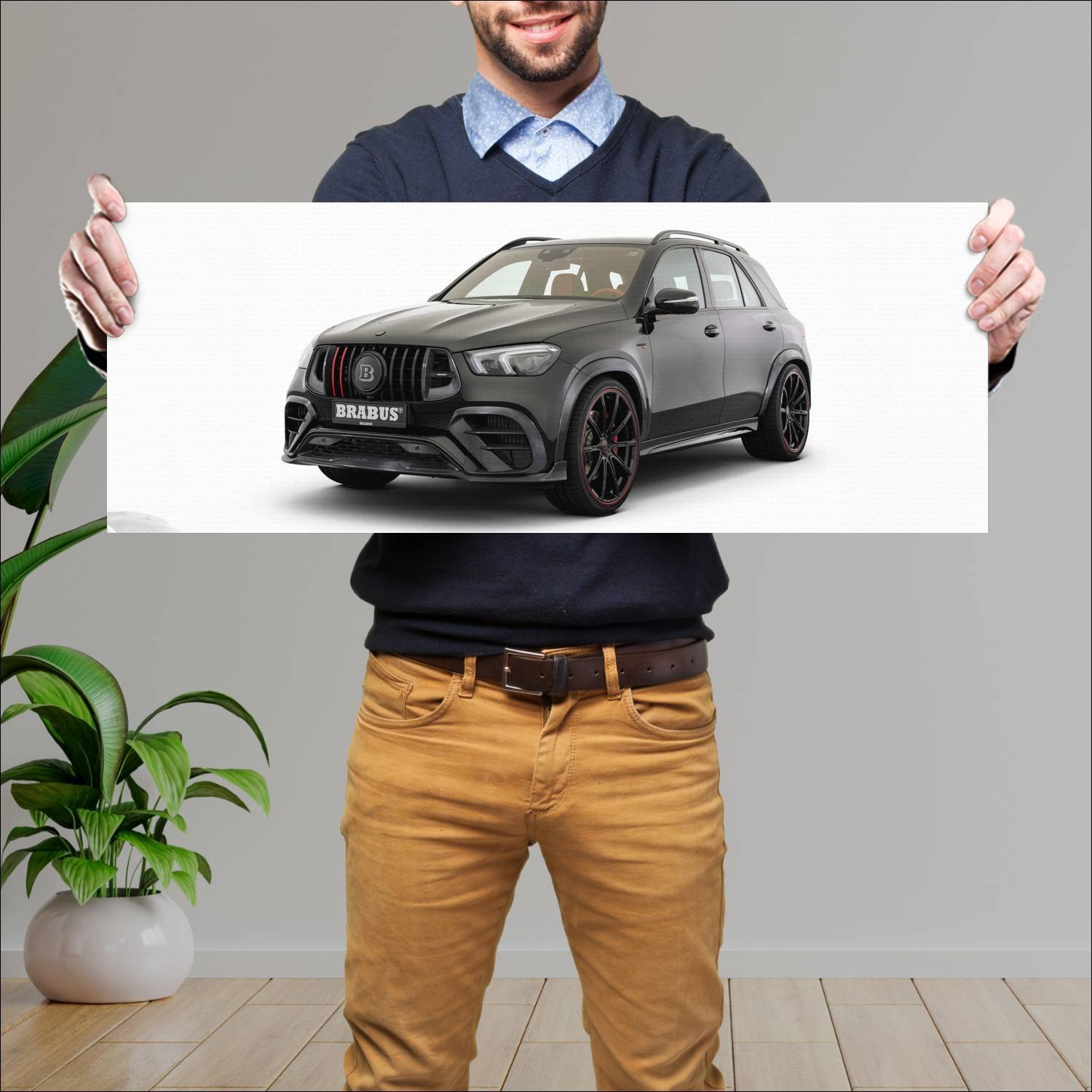 Cuadro grande 30x80cm 2021 brabus 800 based on gle 455 Mercedes Benz
