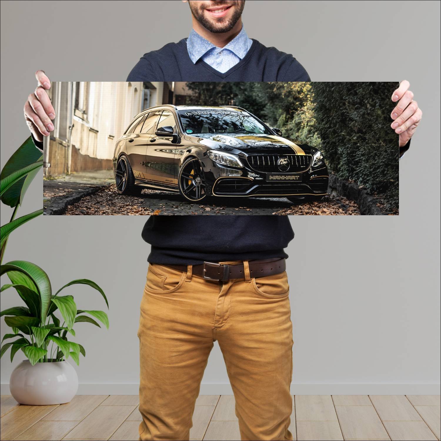 Cuadro grande 30x80cm 2021 manhart cr 700 wagon 11 465 Mercedes Benz