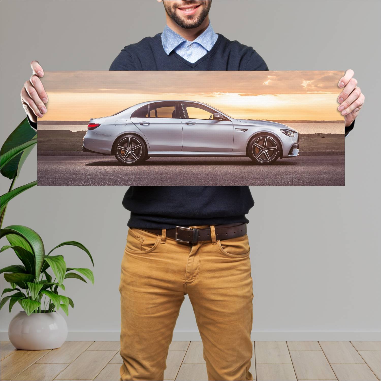 Cuadro grande 30x80cm 2021 mercedes amg e 63 s au 474 Mercedes Benz