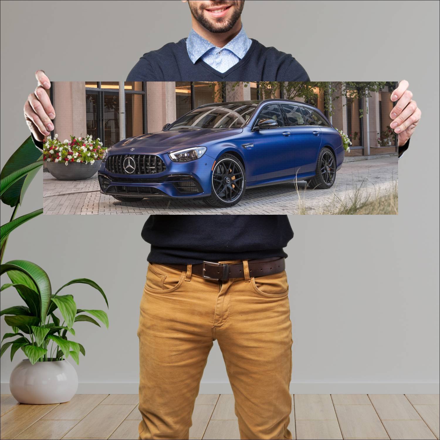 Cuadro grande 30x80cm 2021 mercedes amg e 63 s wag 476 Mercedes Benz