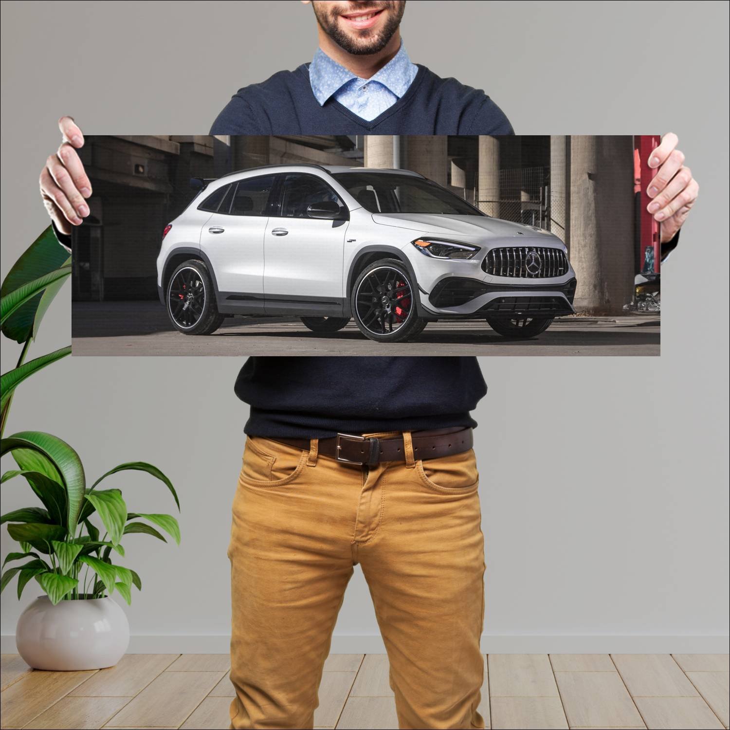 Cuadro grande 30x80cm 2021 mercedes amg gla 45 aer 479 Mercedes Benz