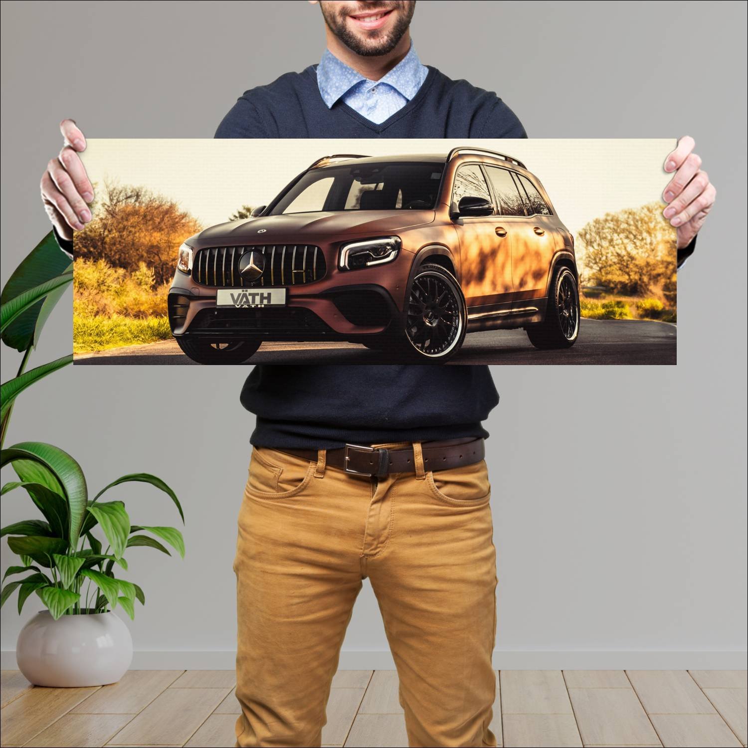 Cuadro grande 30x80cm 2021 mercedes amg glb 35 by 482 Mercedes Benz
