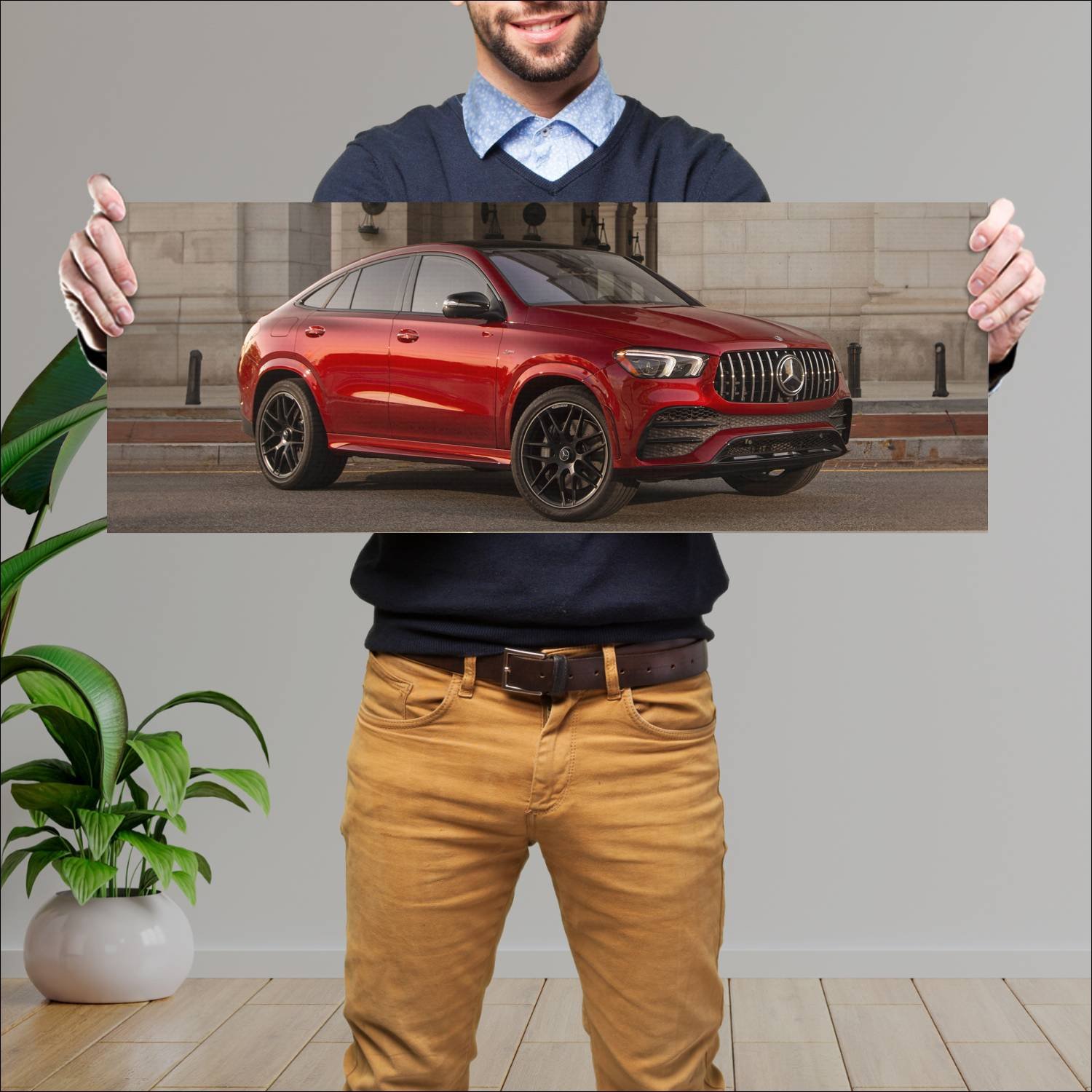 Cuadro grande 30x80cm 2021 mercedes amg gle 53 cou 485 Mercedes Benz