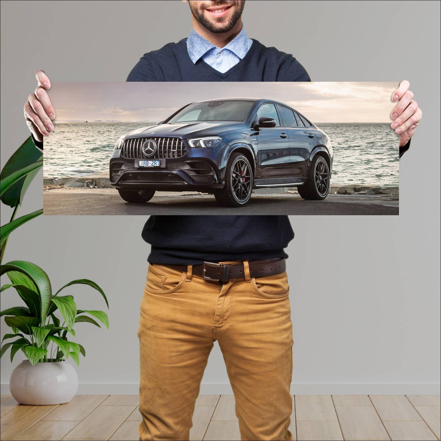 Cuadro grande 30x80cm 2021 mercedes amg gle 63 s c 488 Mercedes Benz