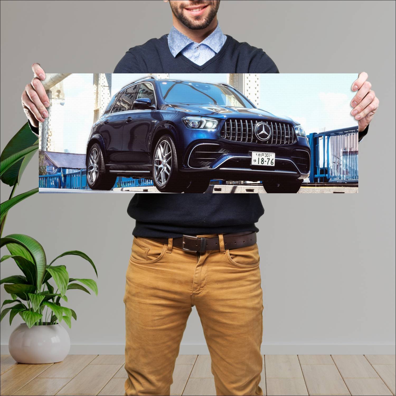 Cuadro grande 30x80cm 2021 mercedes amg gle 63 s j 491 Mercedes Benz