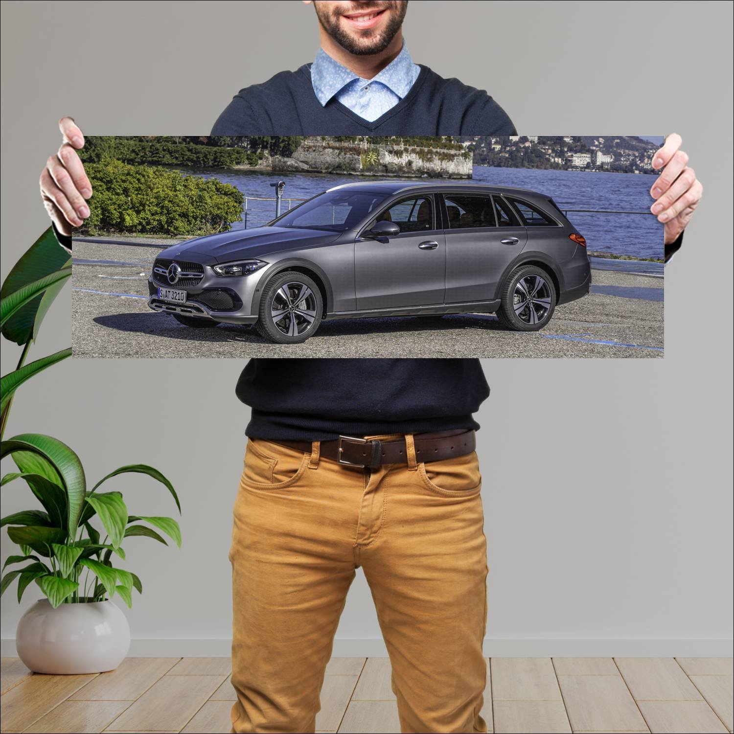 Cuadro grande 30x80cm 2021 mercedes benz c class a 498 Mercedes Benz
