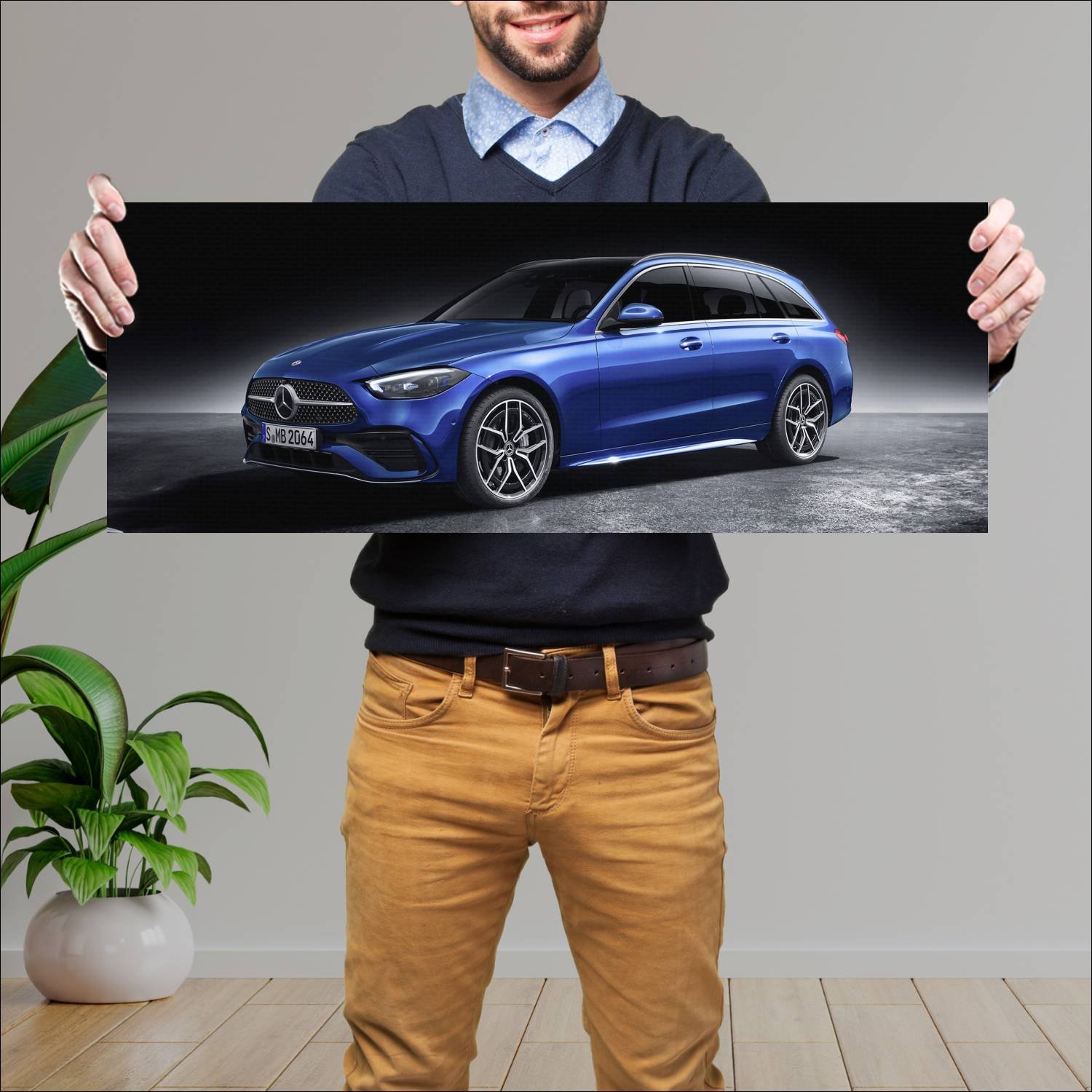 Cuadro grande 30x80cm 2021 mercedes benz c class e 503 Mercedes Benz
