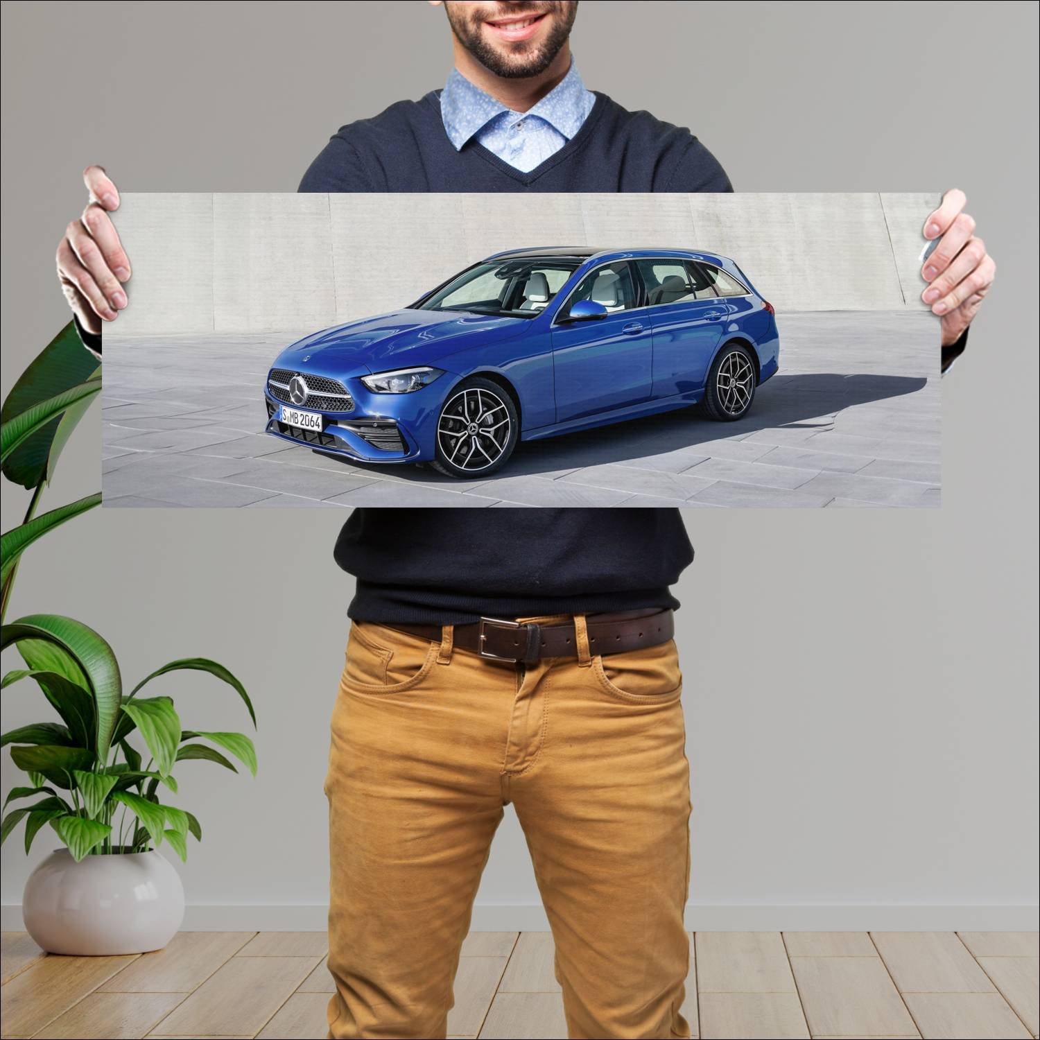 Cuadro grande 30x80cm 2021 mercedes benz c class e 504 Mercedes Benz
