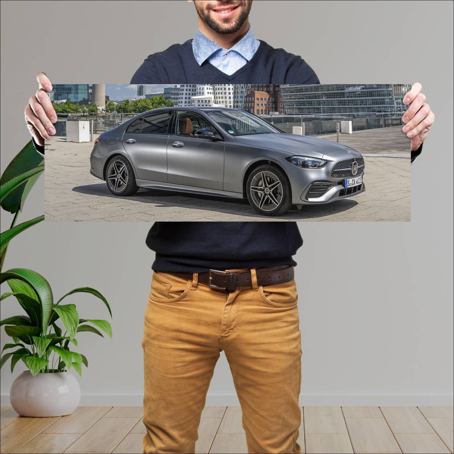Cuadro grande 30x80cm 2021 mercedes benz c class p 507 Mercedes Benz