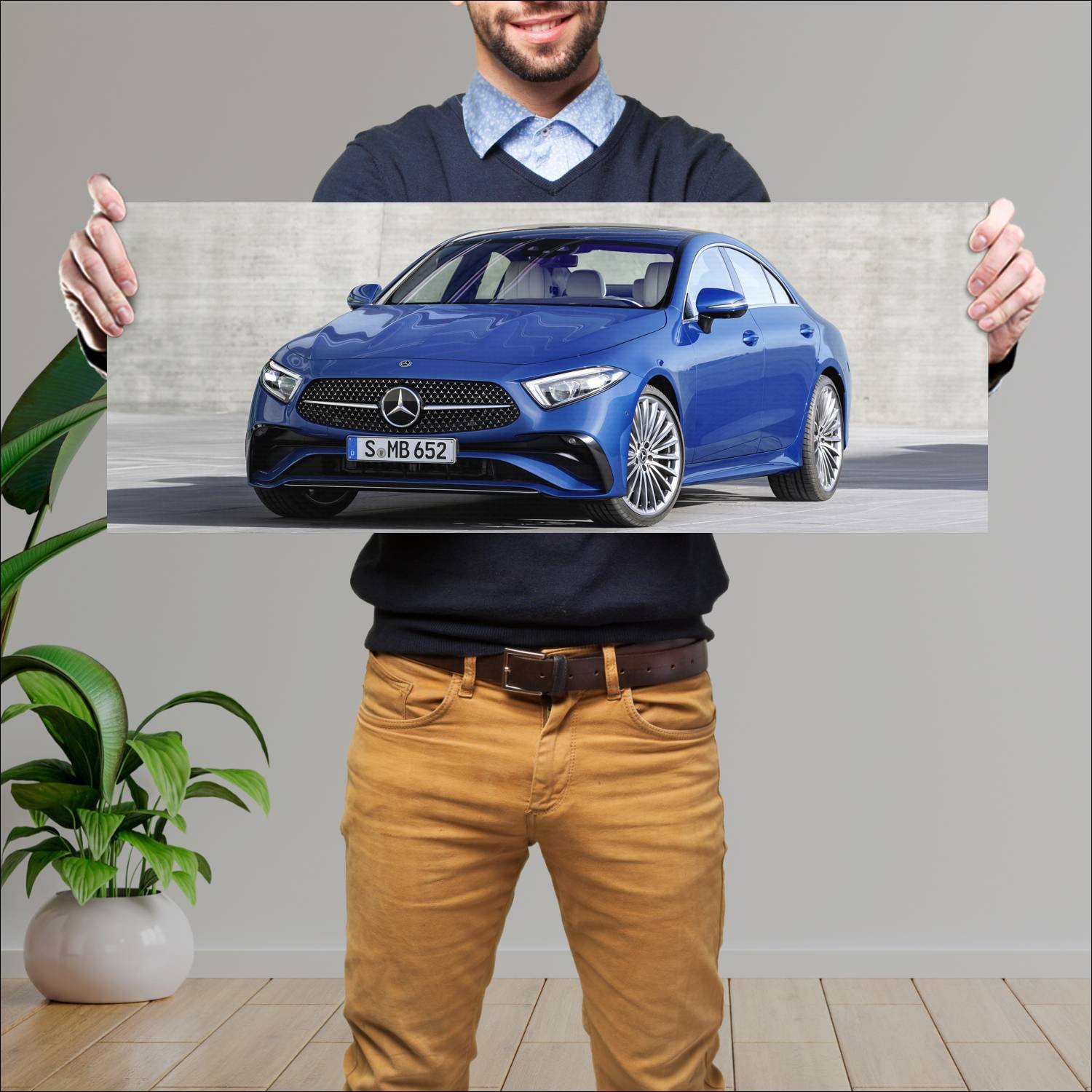 Cuadro grande 30x80cm 2021 mercedes benz cls class 511 Mercedes Benz