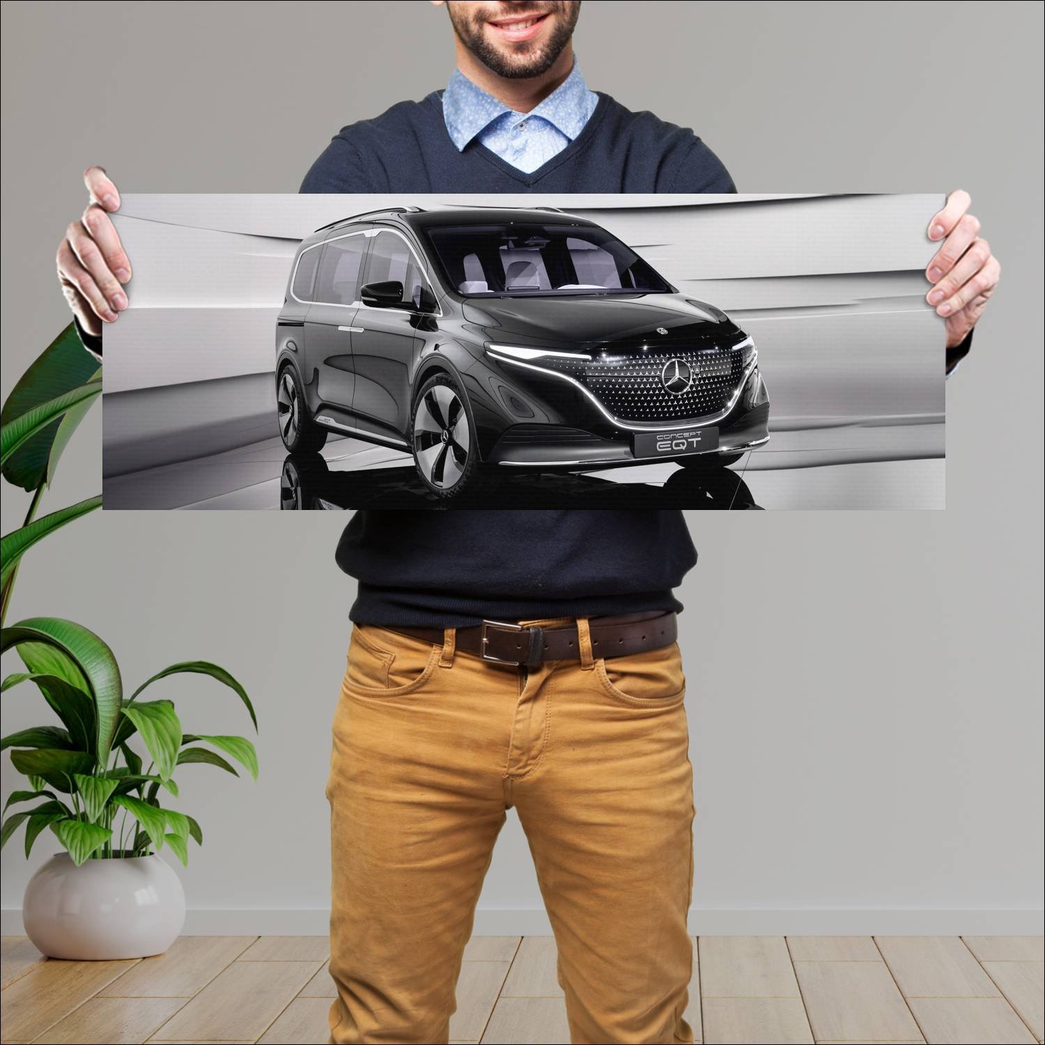 Cuadro grande 30x80cm 2021 mercedes benz concept e 514 Mercedes Benz