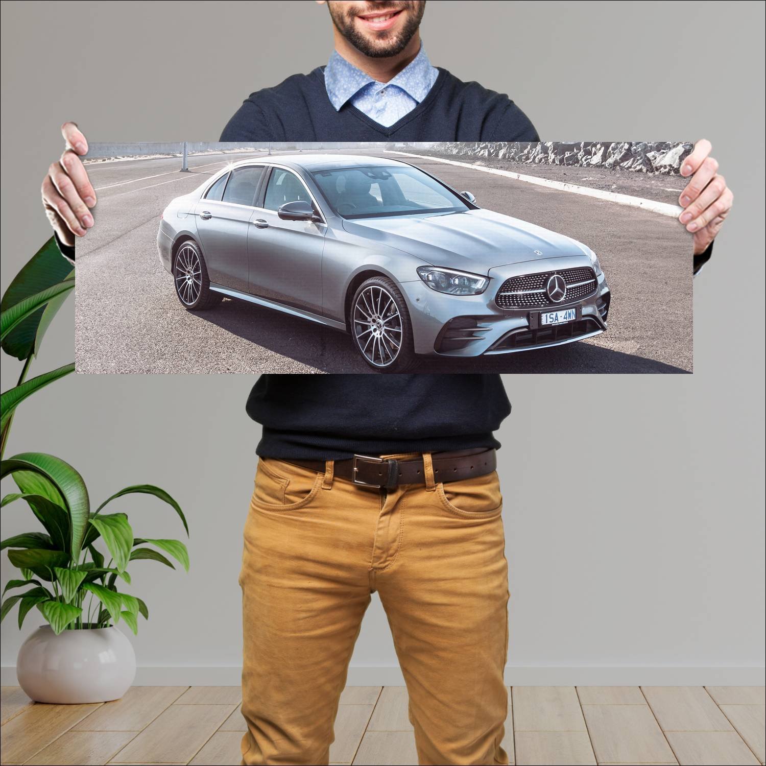 Cuadro grande 30x80cm 2021 mercedes benz e class a 516 Mercedes Benz