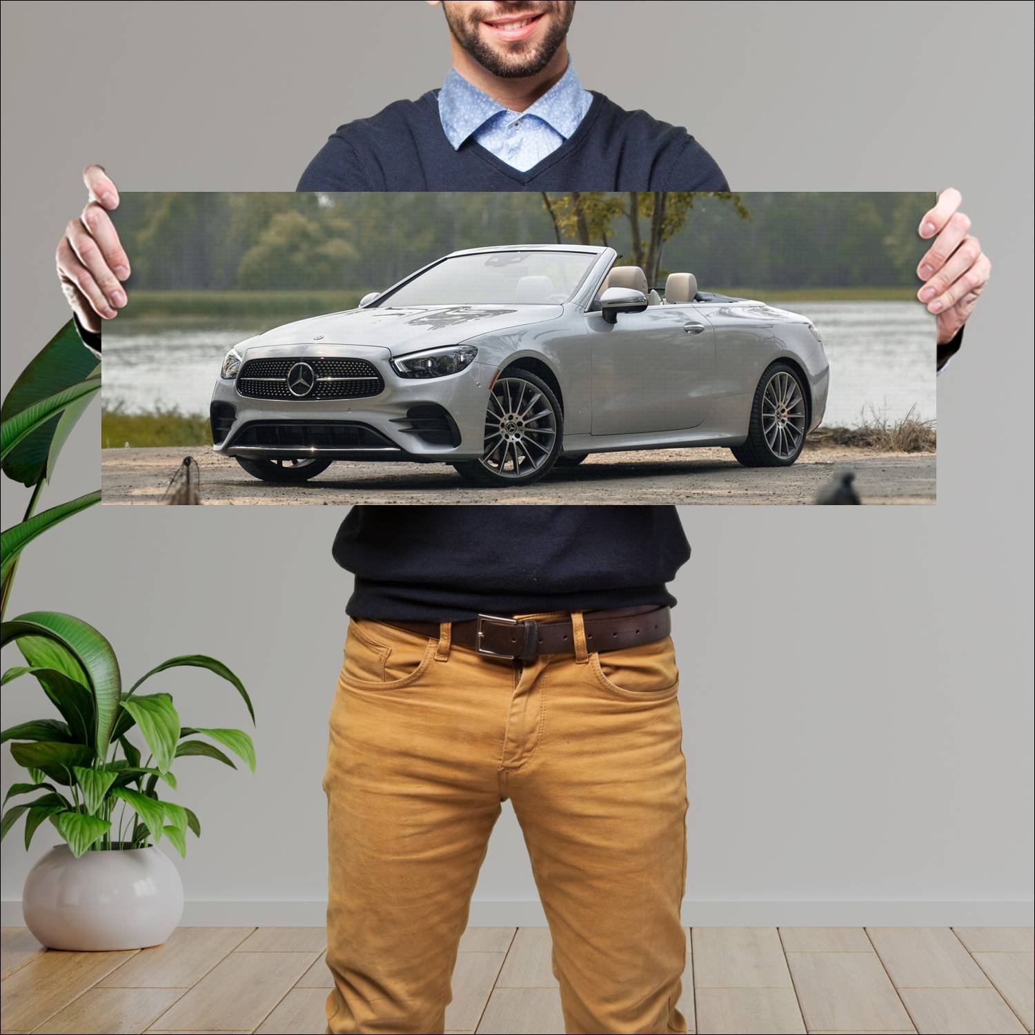 Cuadro grande 30x80cm 2021 mercedes benz e class c 518 Mercedes Benz