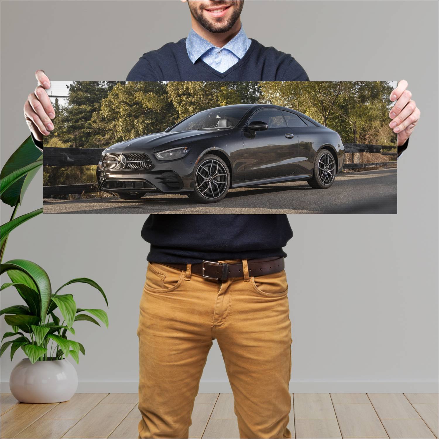 Cuadro grande 30x80cm 2021 mercedes benz e class c 519 Mercedes Benz