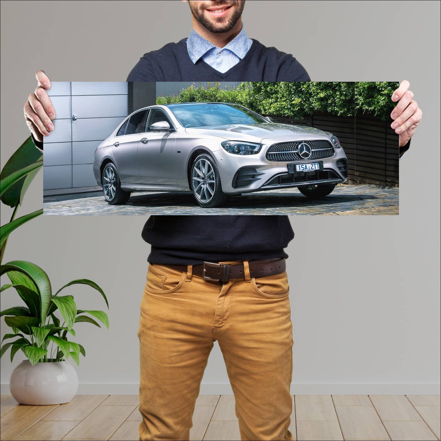 Cuadro grande 30x80cm 2021 mercedes benz e class p 520 Mercedes Benz