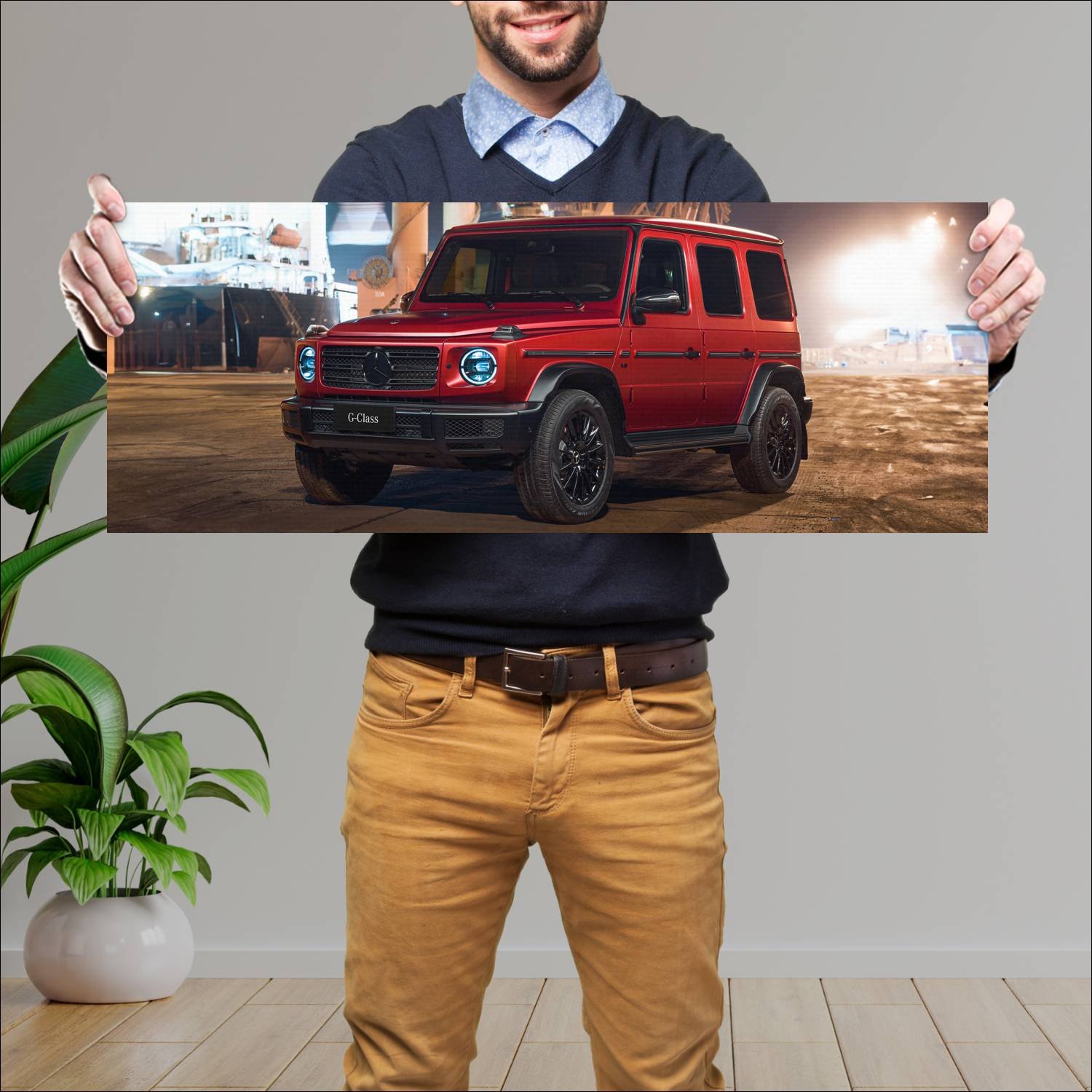 Cuadro grande 30x80cm 2021 mercedes benz g class b 541 Mercedes Benz