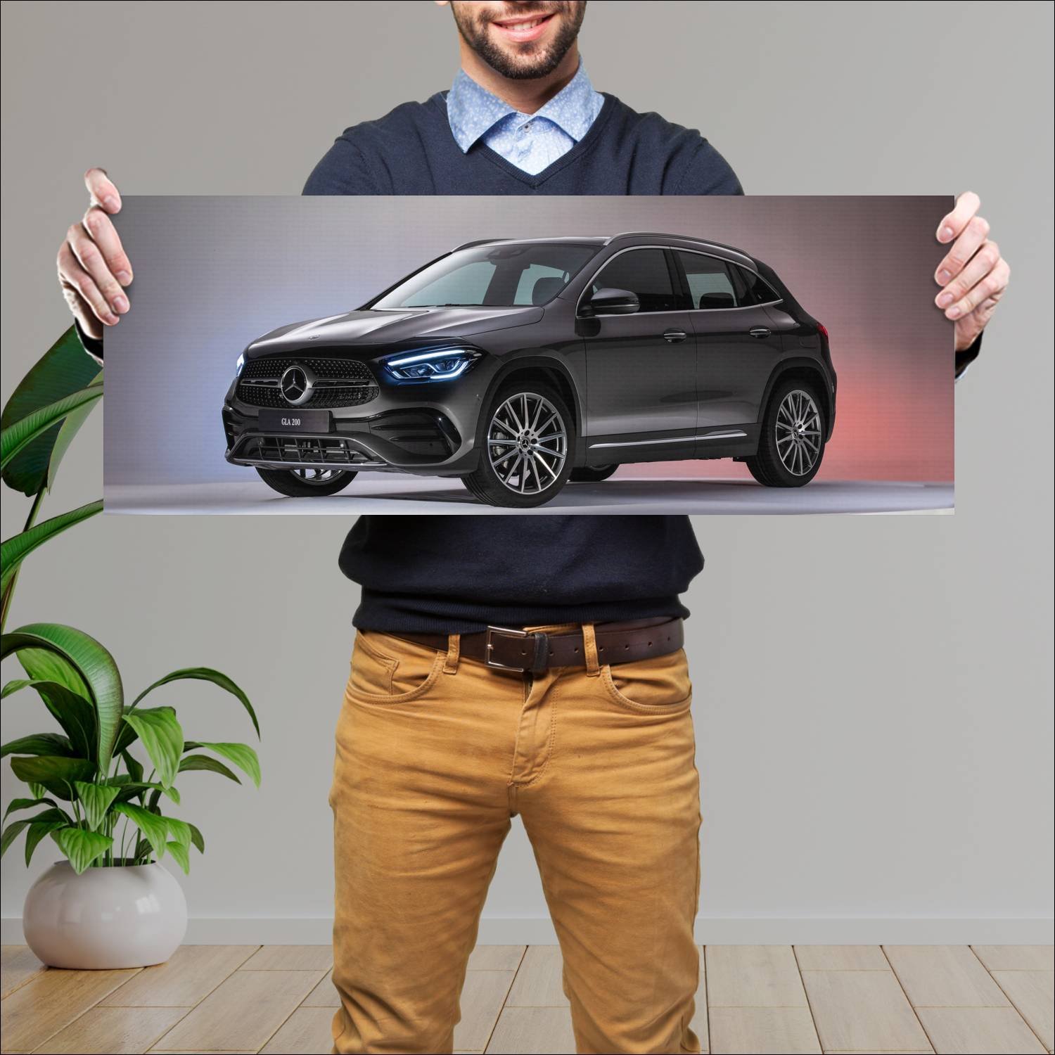 Cuadro grande 30x80cm 2021 mercedes benz gla class 543 Mercedes Benz