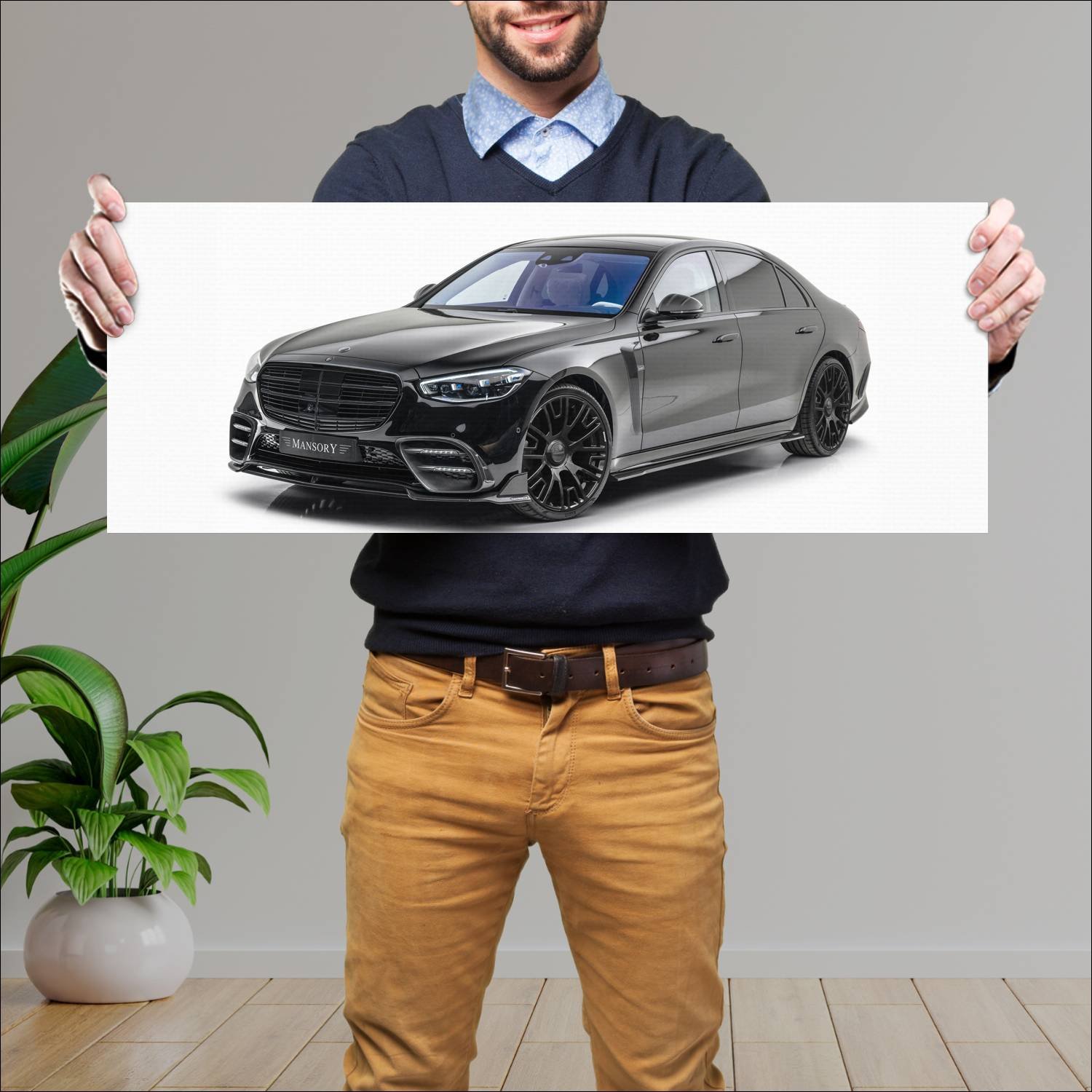 Cuadro grande 30x80cm 2021 mercedes benz s class b 552 Mercedes Benz