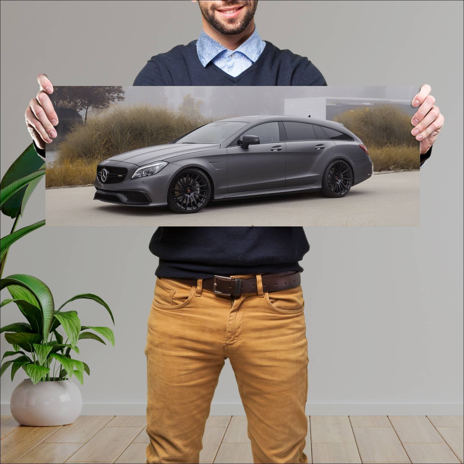 Cuadro grande 30x80cm 2021 pogea racing lorenzo cl 561 Mercedes Benz