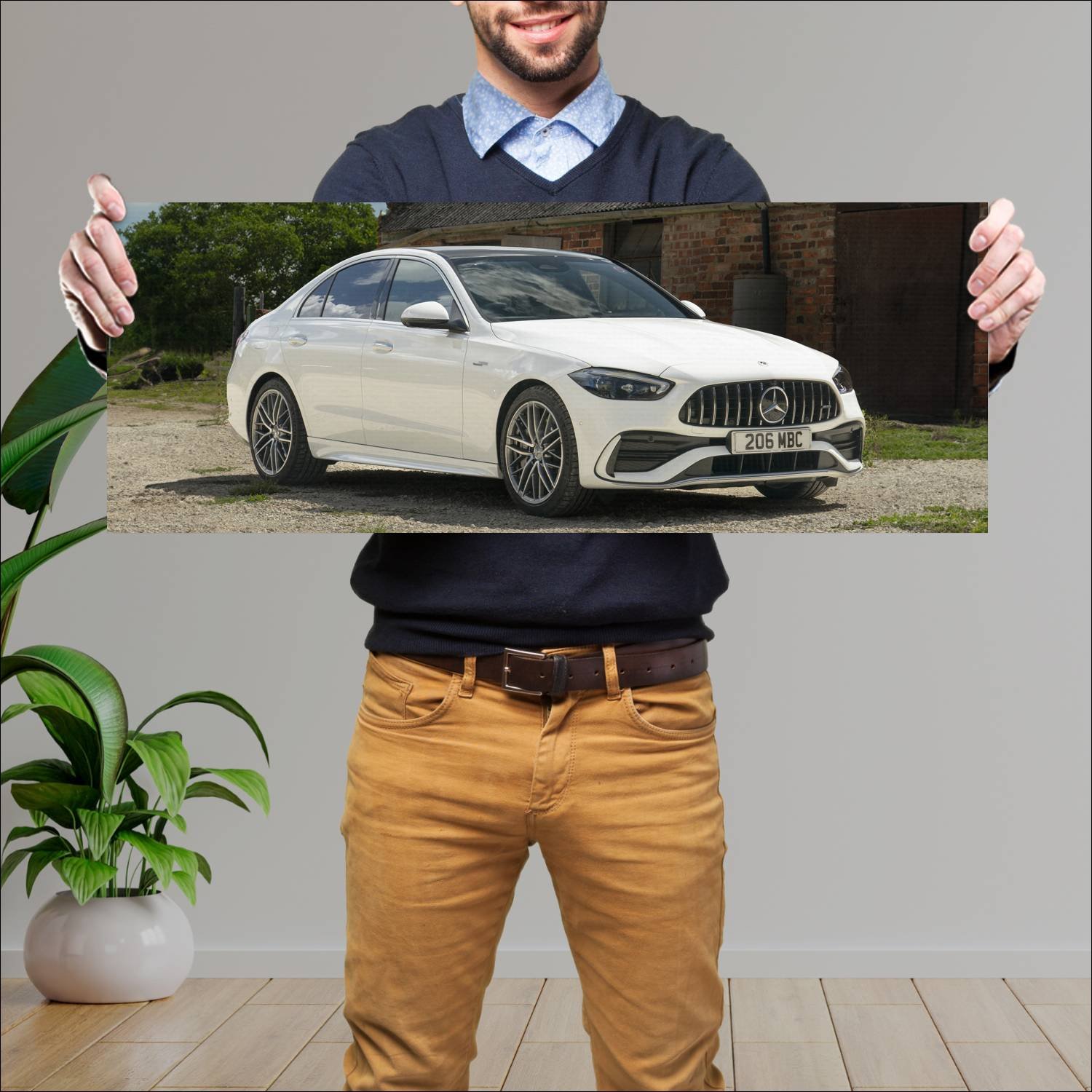 Cuadro grande 30x80cm 2023 mercedes amg c 43 uk 11 684 Mercedes Benz