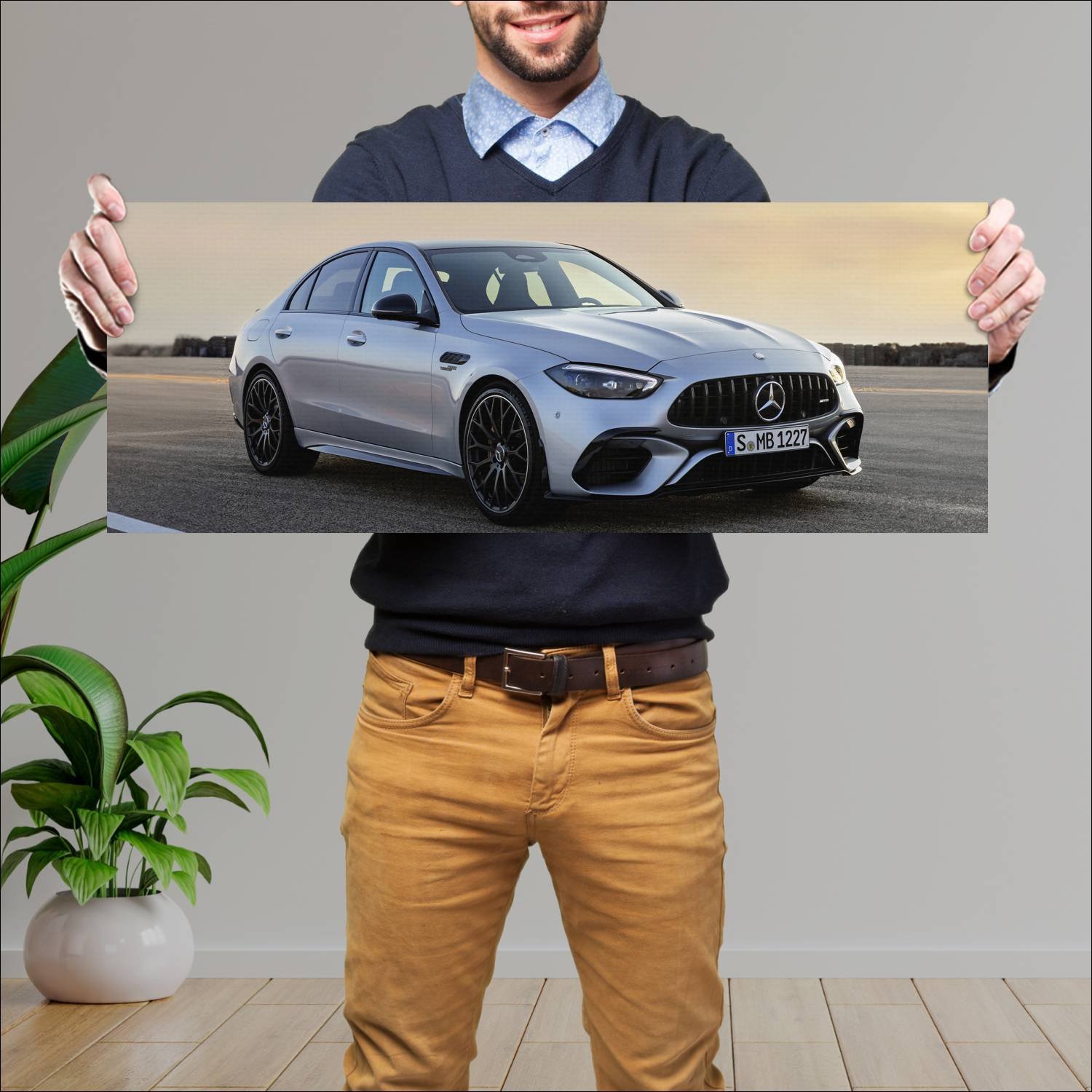 Cuadro grande 30x80cm 2023 mercedes amg c 63 s e p 685 Mercedes Benz