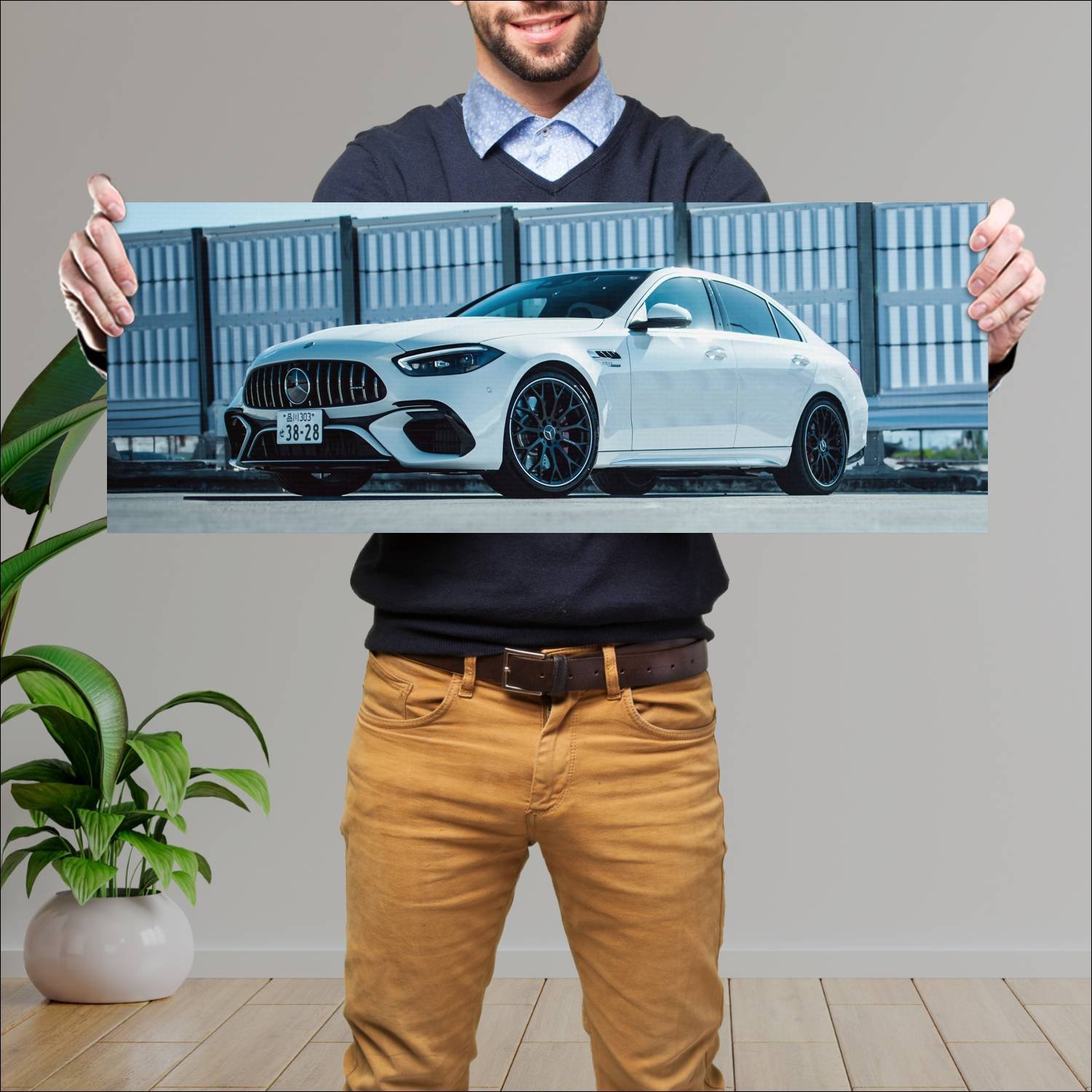 Cuadro grande 30x80cm 2023 mercedes amg c 63 s e p 688 Mercedes Benz