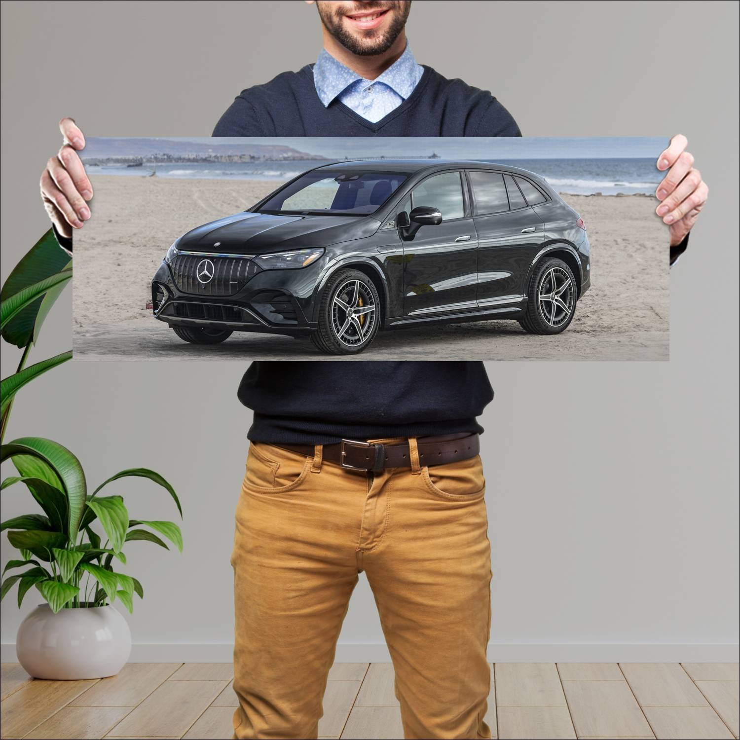 Cuadro grande 30x80cm 2023 mercedes amg eqe suv us 694 Mercedes Benz