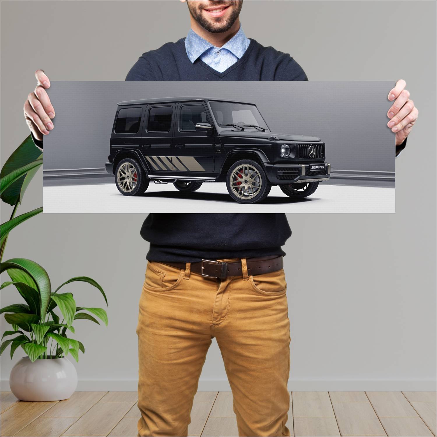 Cuadro grande 30x80cm 2023 mercedes amg g 63 grand 697 Mercedes Benz