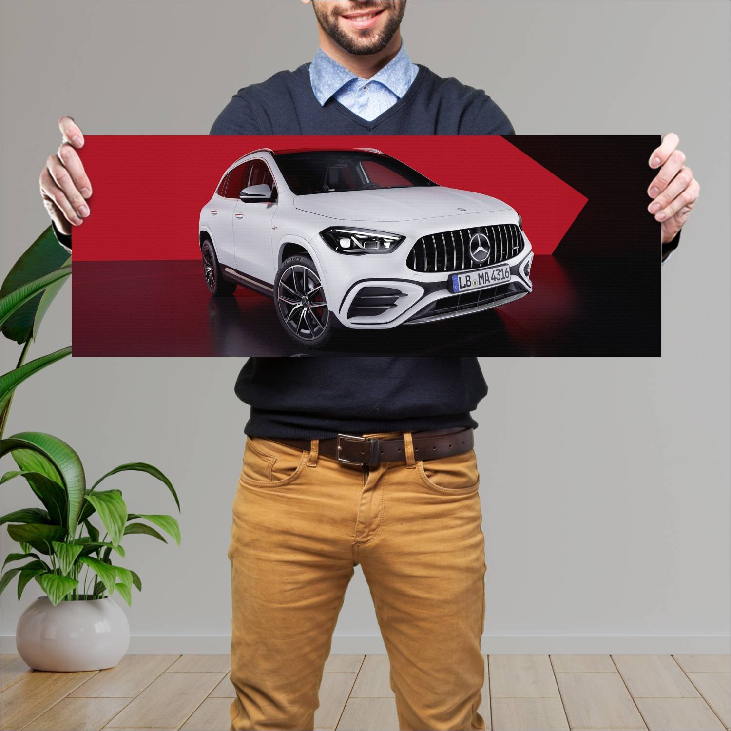 Cuadro grande 30x80cm 2023 mercedes amg gla 35 117 699 Mercedes Benz