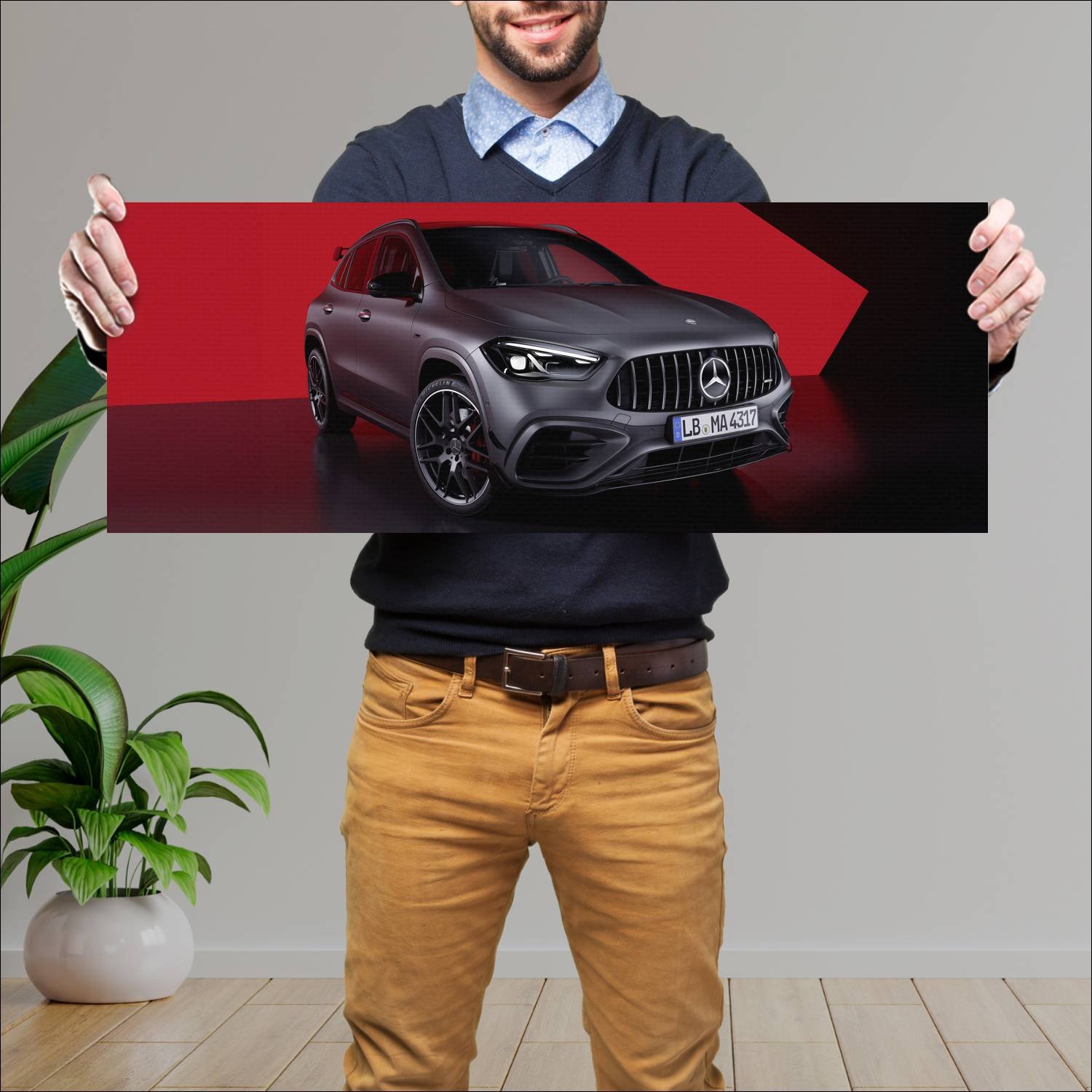 Cuadro grande 30x80cm 2023 mercedes amg gla 45 s a 700 Mercedes Benz