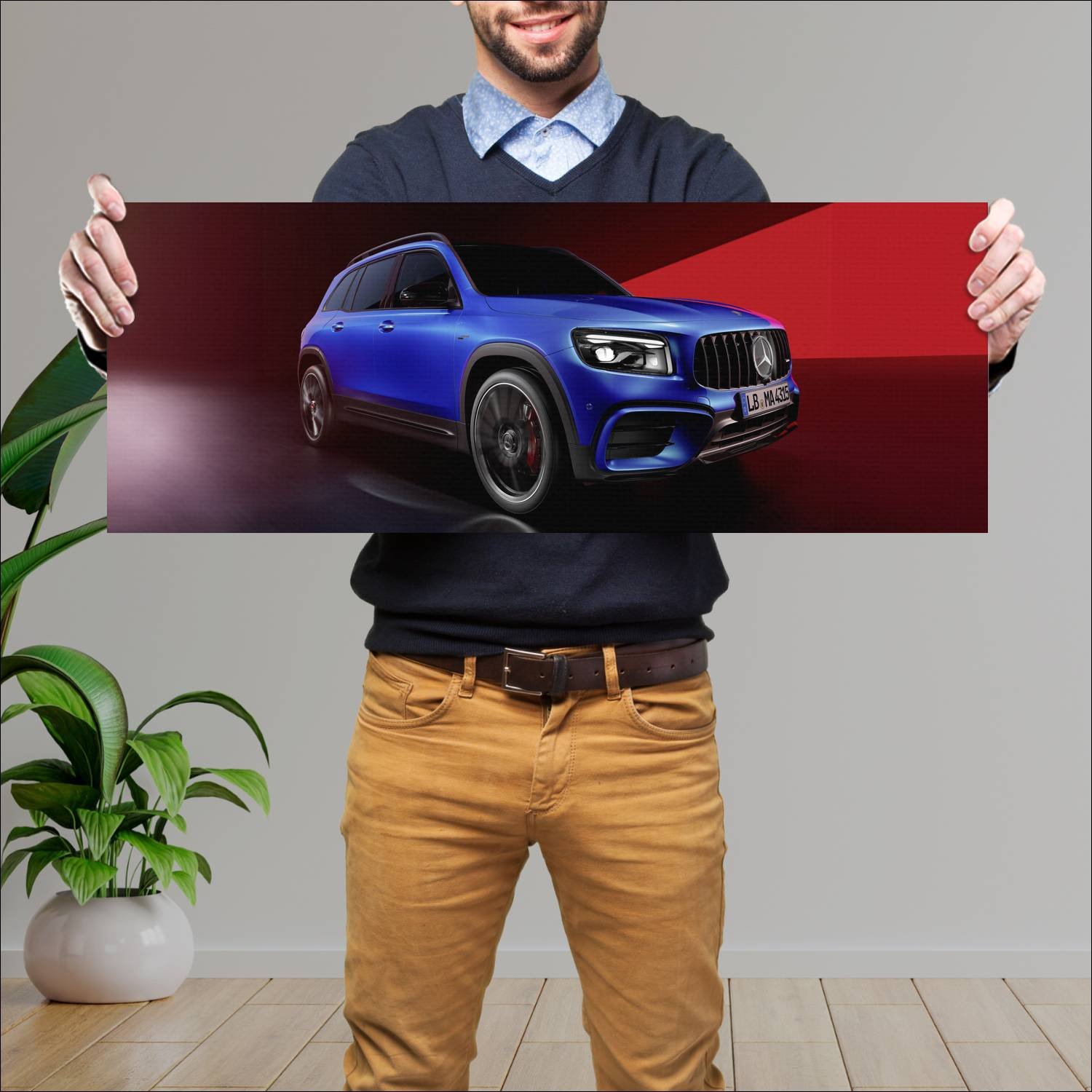Cuadro grande 30x80cm 2023 mercedes amg glb 35 118 701 Mercedes Benz