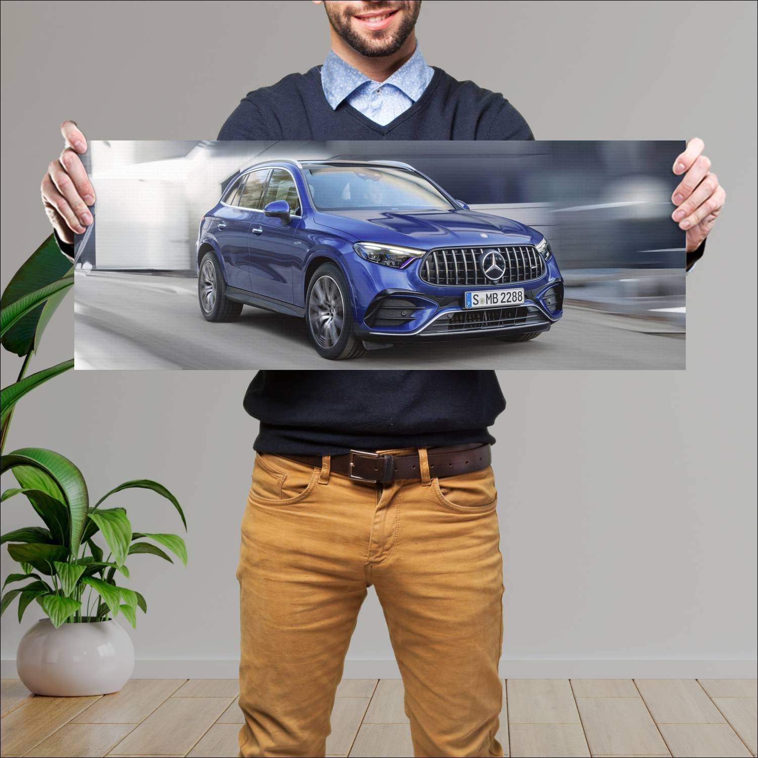 Cuadro grande 30x80cm 2023 mercedes amg glc 43 119 702 Mercedes Benz