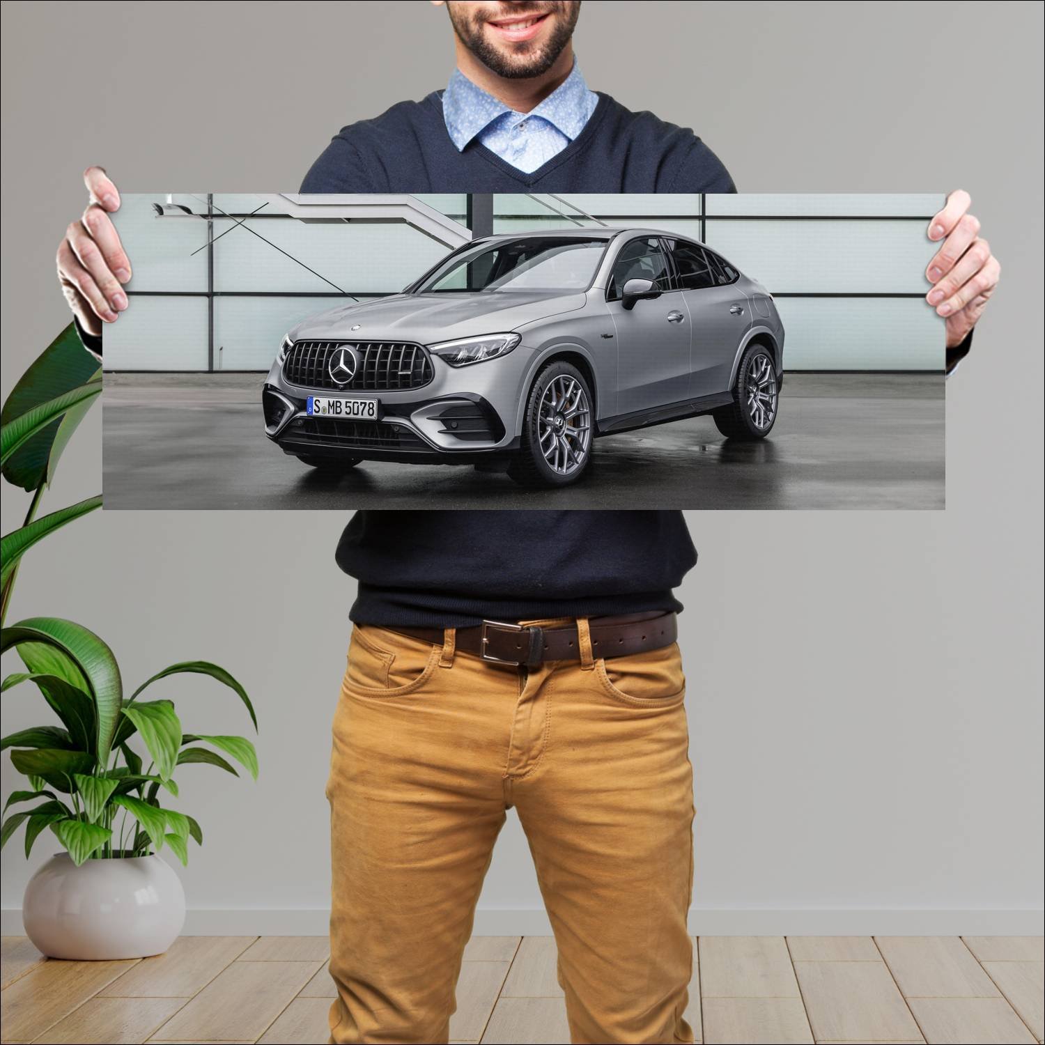 Cuadro grande 30x80cm 2023 mercedes amg glc 63 s c 704 Mercedes Benz