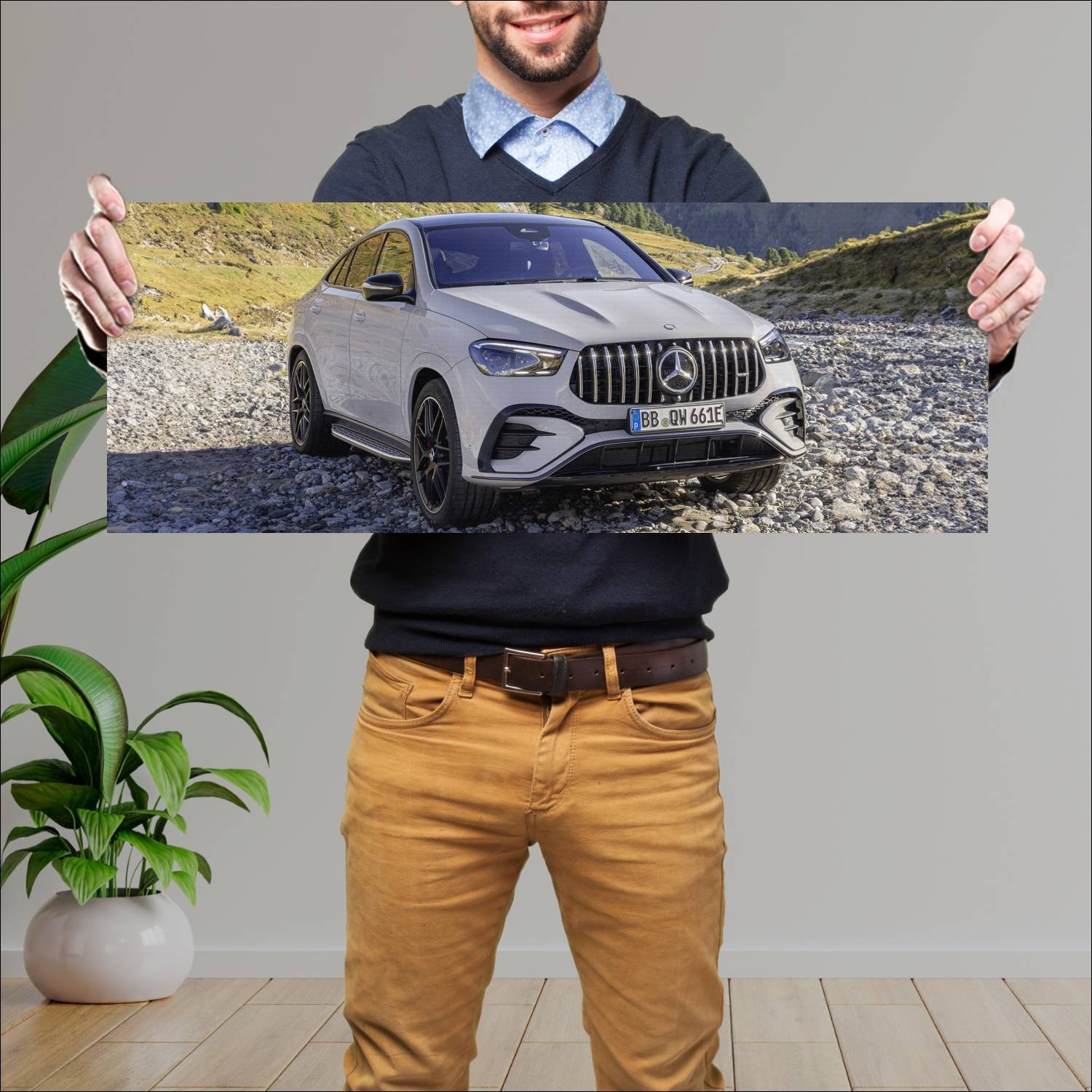 Cuadro grande 30x80cm 2023 mercedes amg gle 53 hyb 707 Mercedes Benz