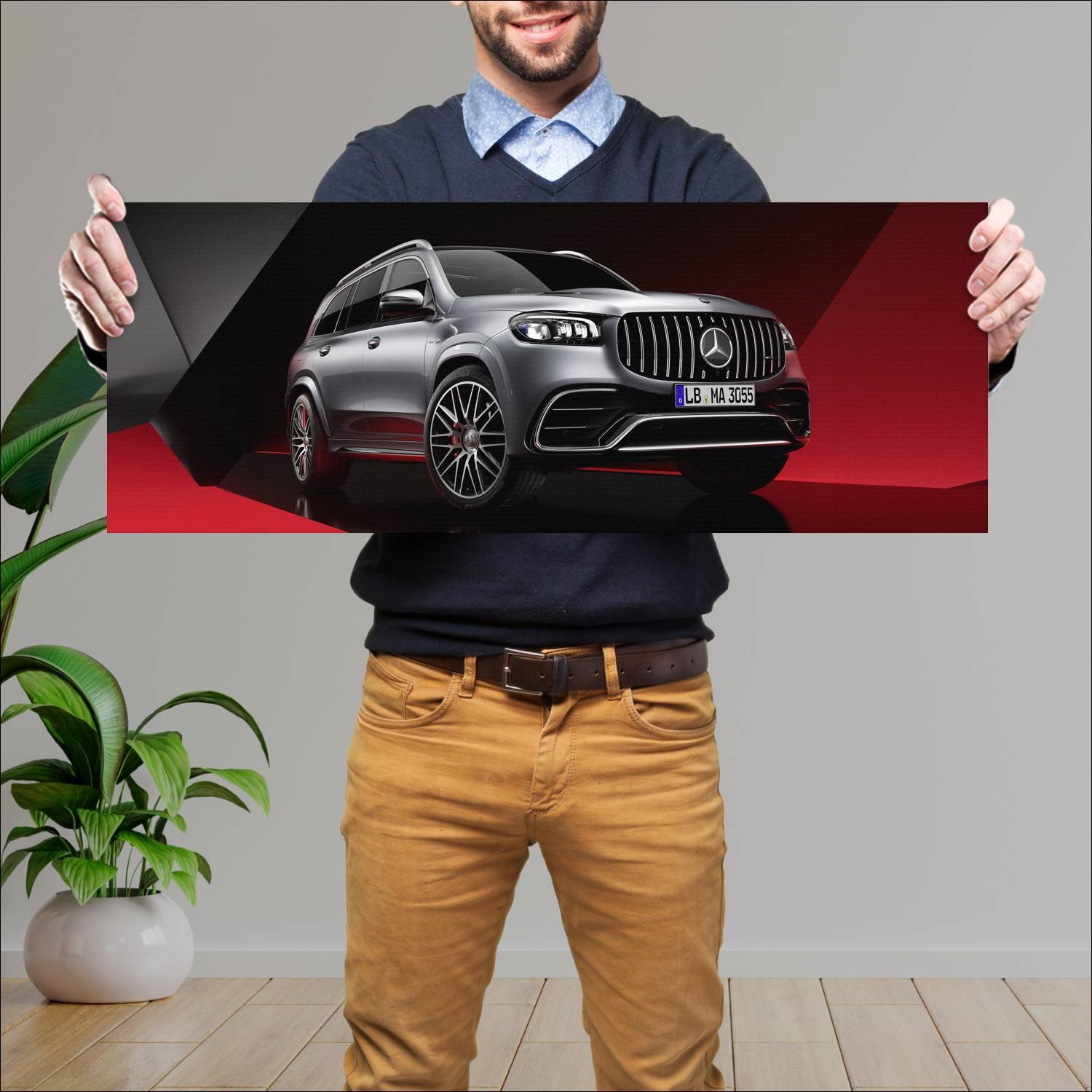 Cuadro grande 30x80cm 2023 mercedes amg gls 63 118 709 Mercedes Benz