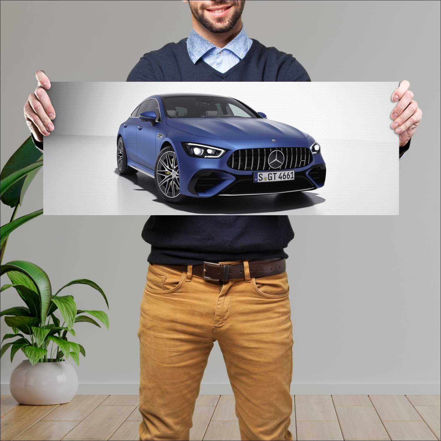 Cuadro grande 30x80cm 2023 mercedes amg gt 53 4 do 710 Mercedes Benz